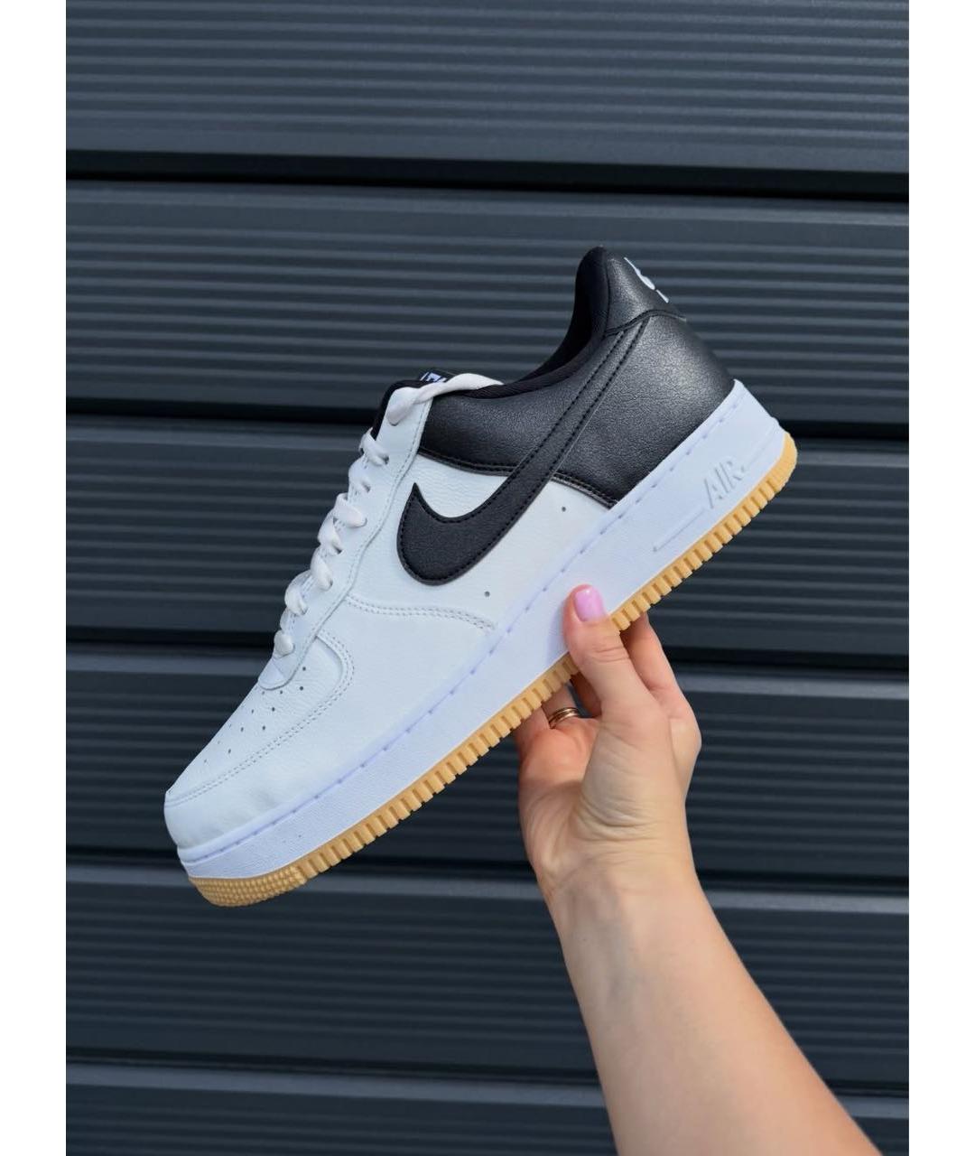 NIKE Белые кожаные низкие кроссовки / кеды, фото 5