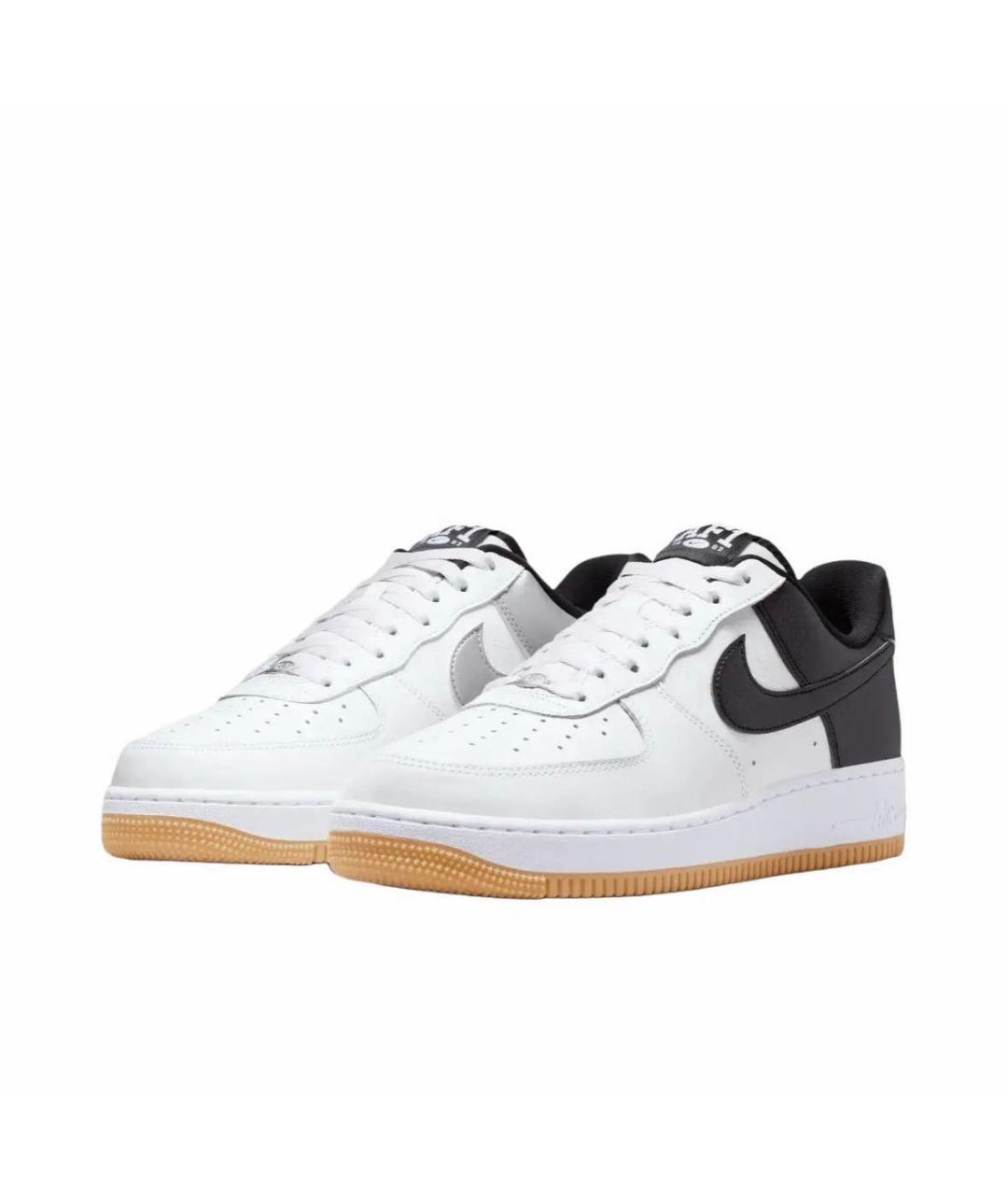 NIKE Белые кожаные низкие кроссовки / кеды, фото 2