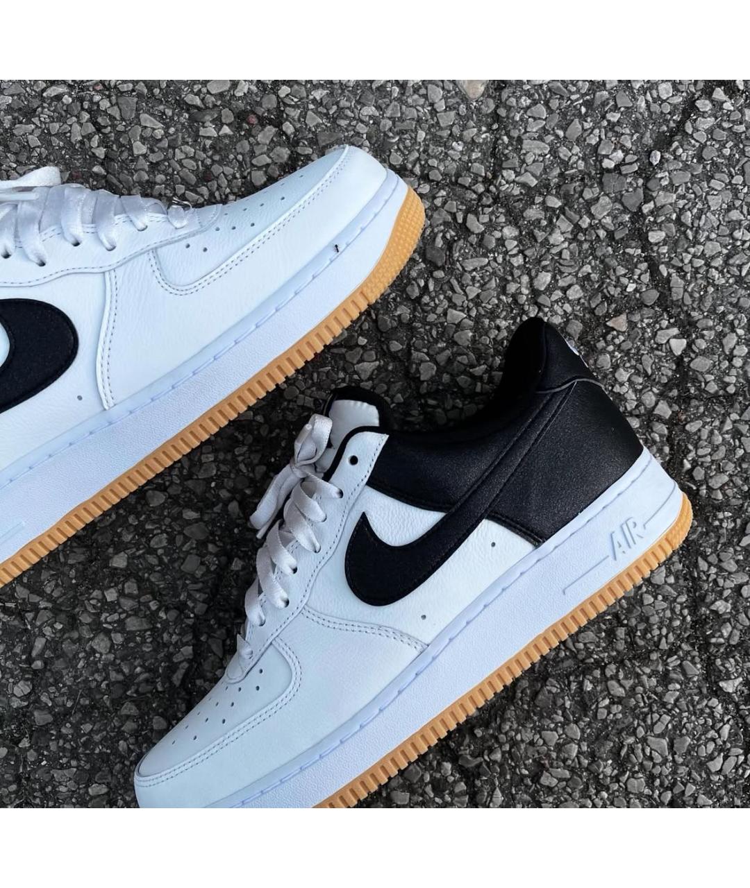 NIKE Белые кожаные низкие кроссовки / кеды, фото 6