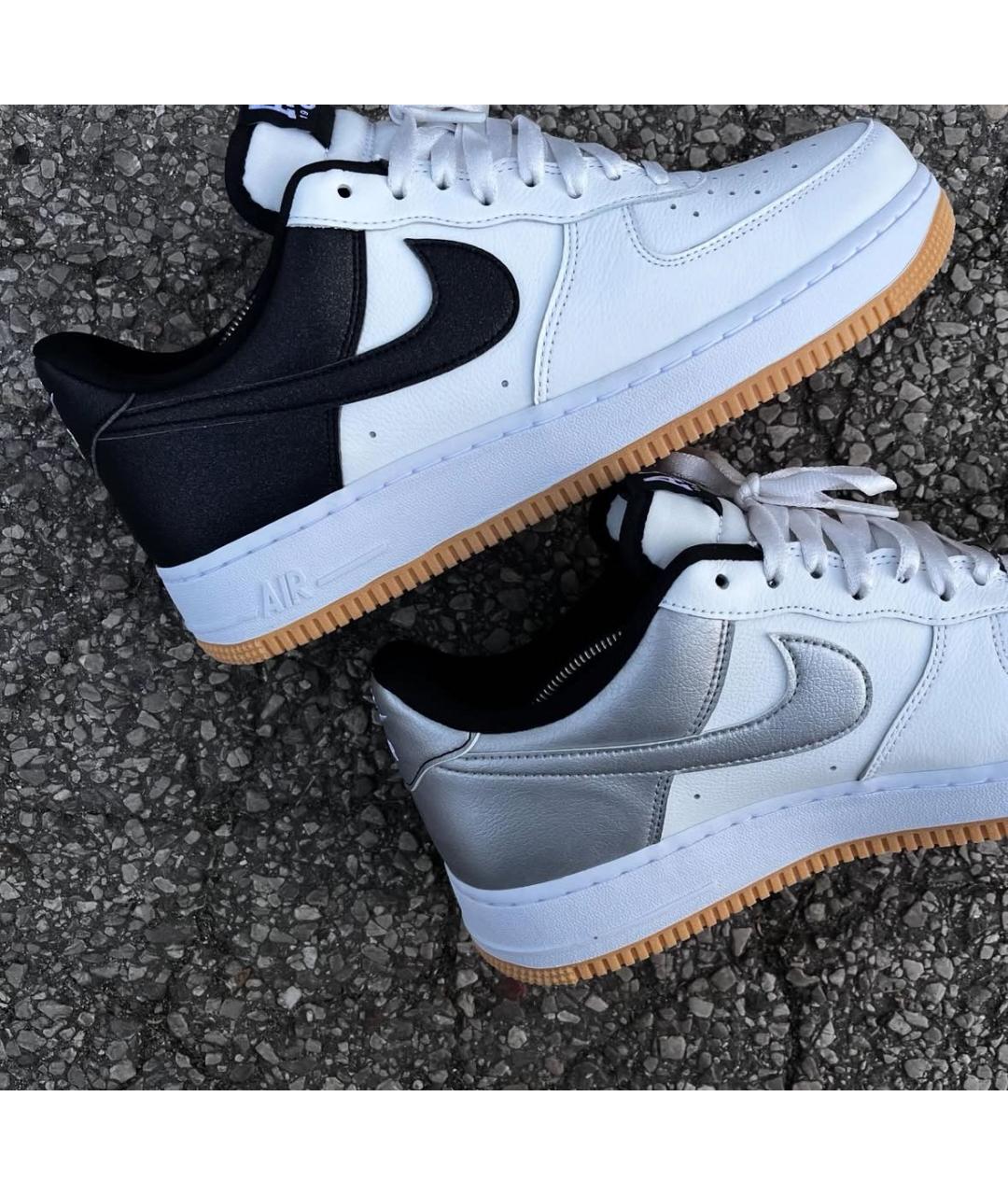 NIKE Белые кожаные низкие кроссовки / кеды, фото 7
