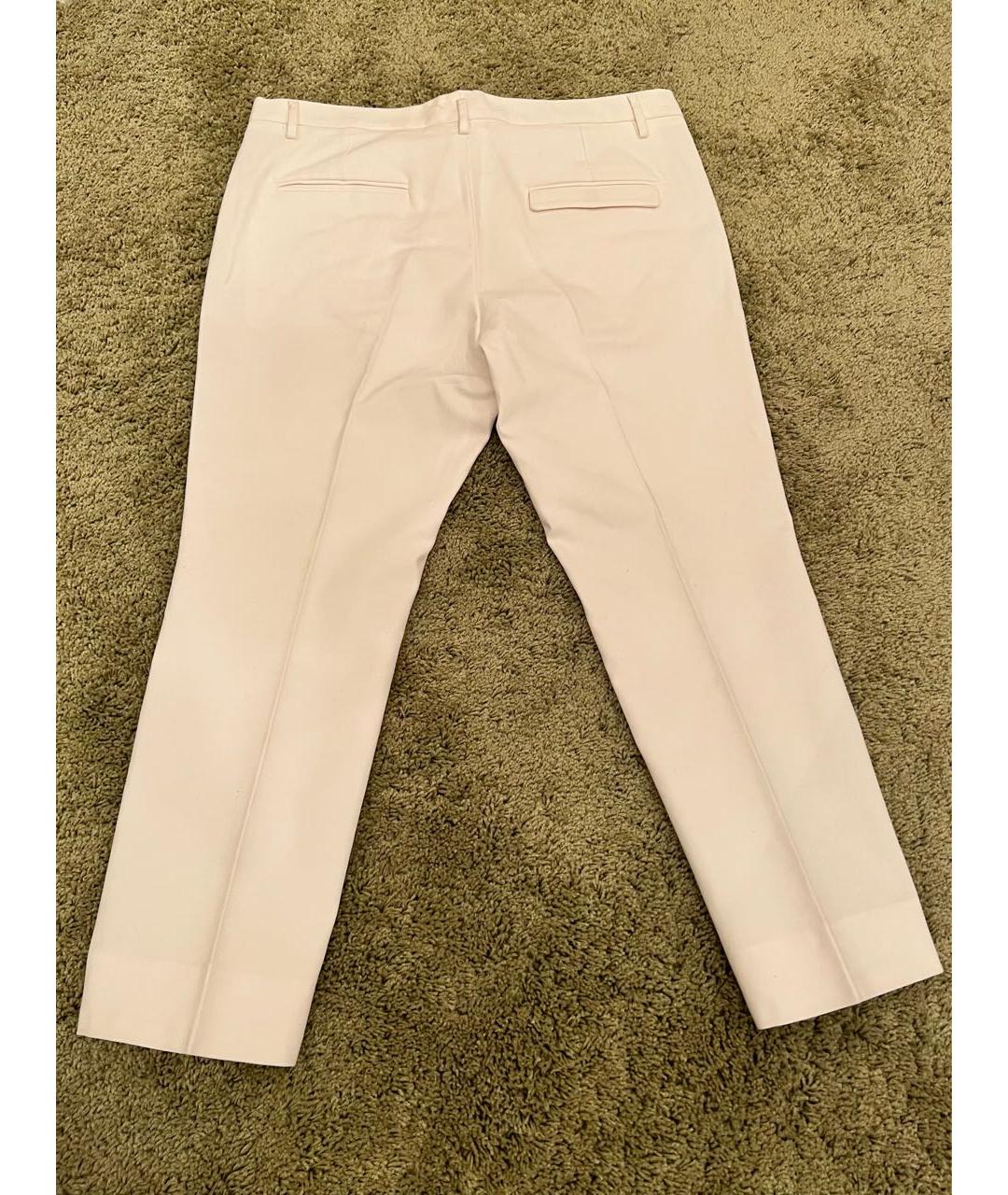 JUST CAVALLI Белые хлопковые брюки узкие, фото 2