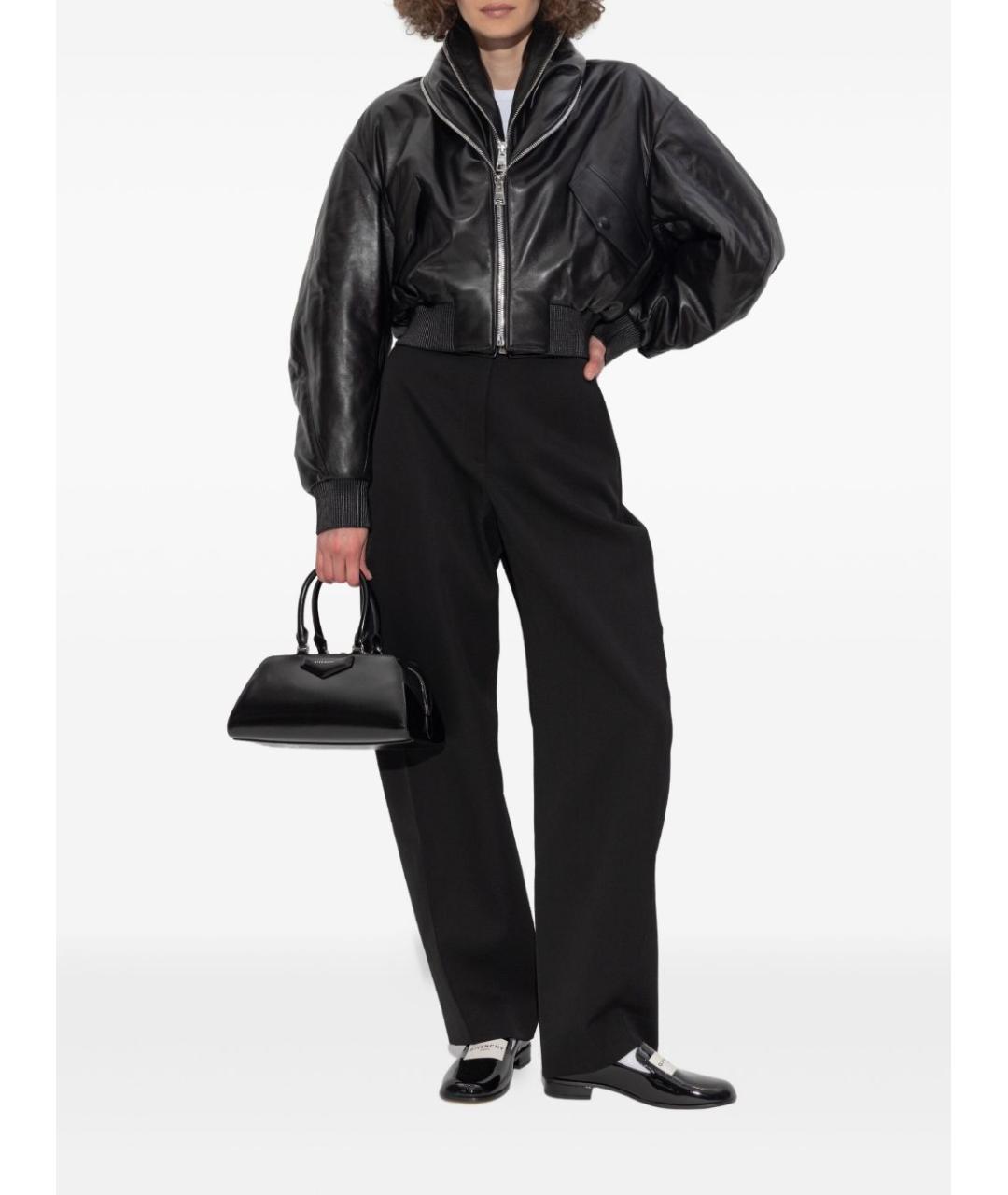 GIVENCHY Черная кожаная куртка, фото 4