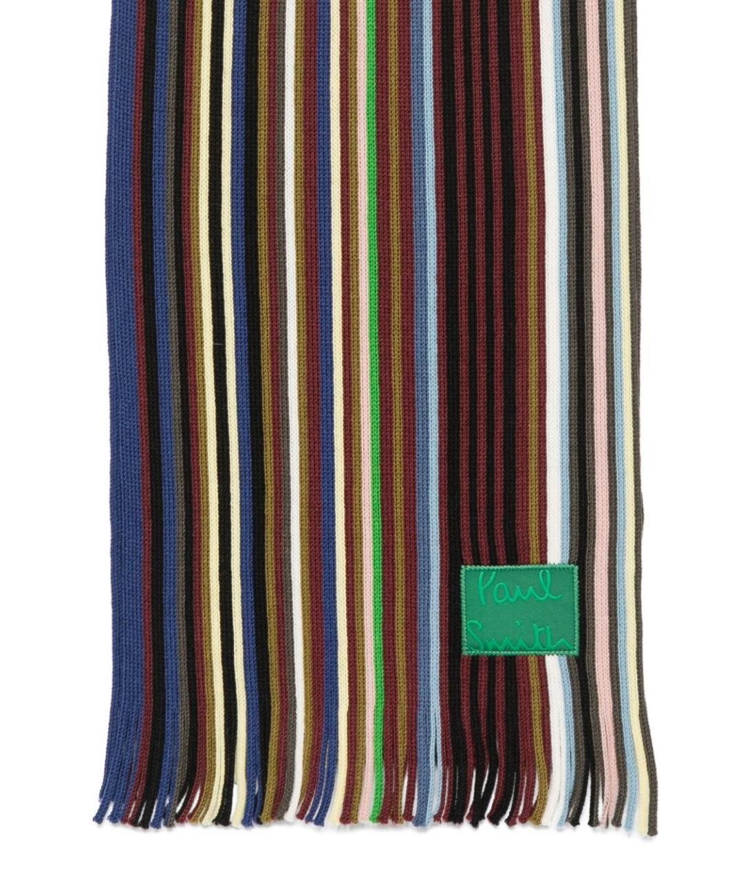 PAUL SMITH Синий шарф, фото 3