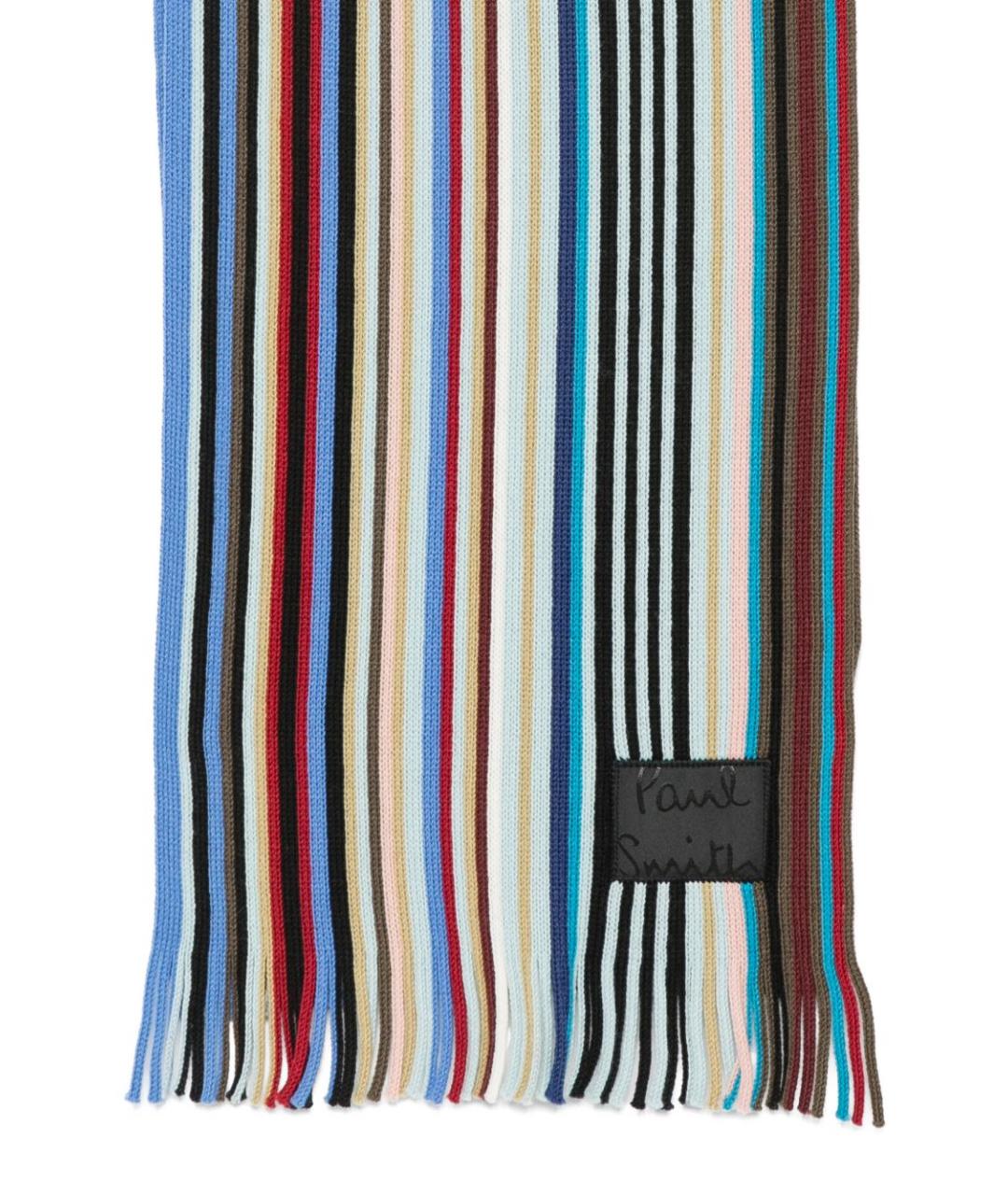 PAUL SMITH Синий шарф, фото 2