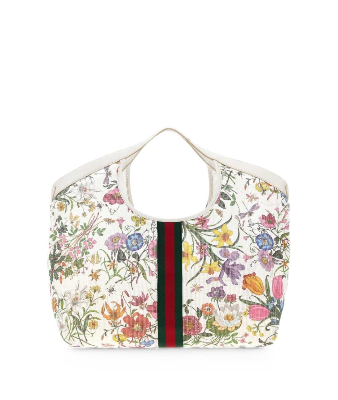 GUCCI Белая сумка тоут из канвы, фото 2