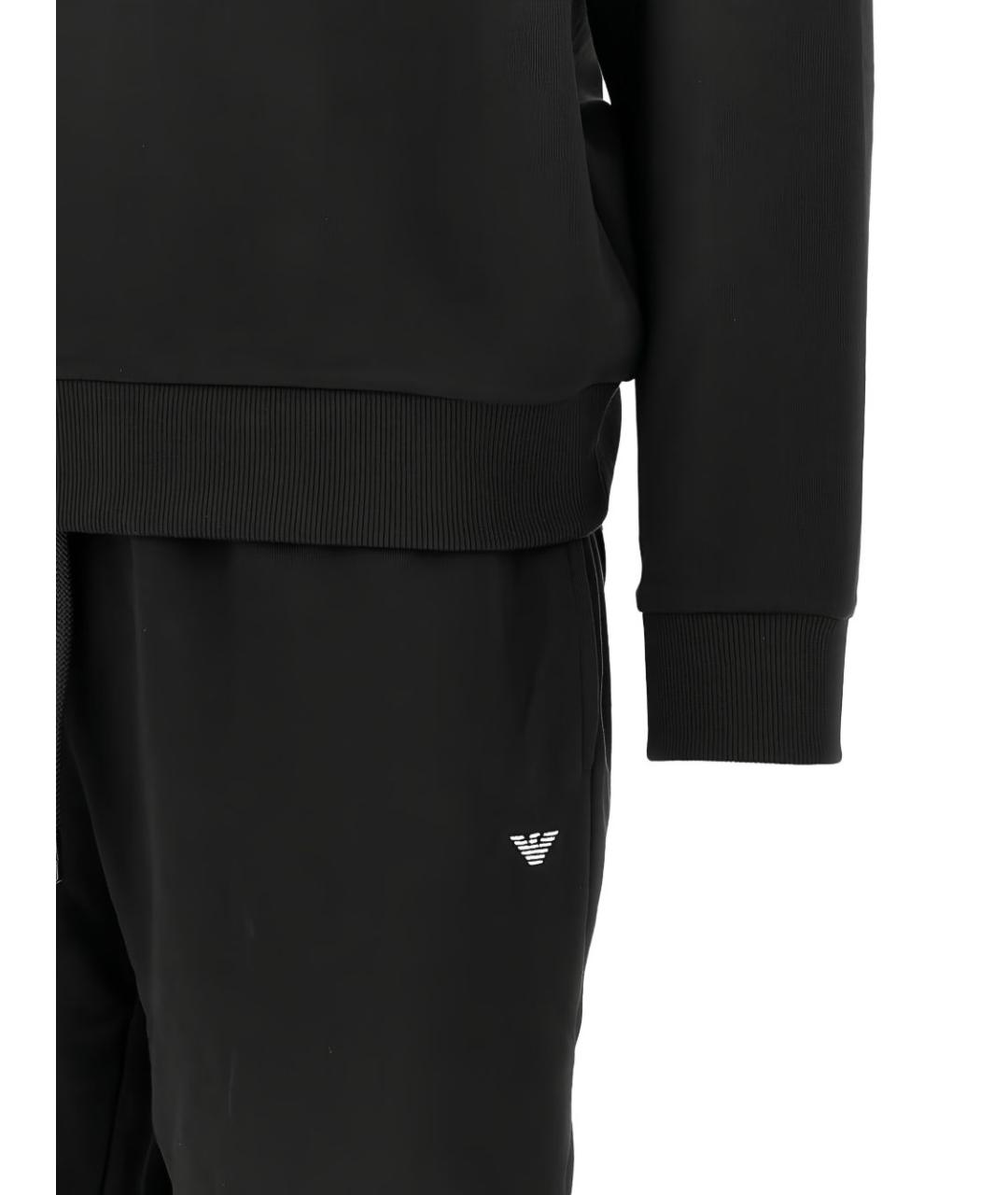 EMPORIO ARMANI Черный полиэстеровый спортивный костюм, фото 2
