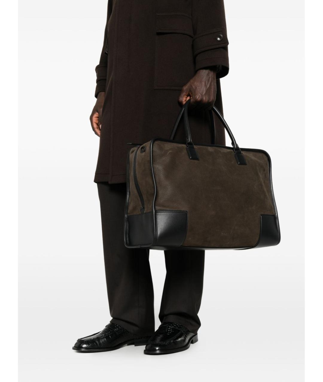 LOEWE Зеленая кожаная сумка тоут, фото 5