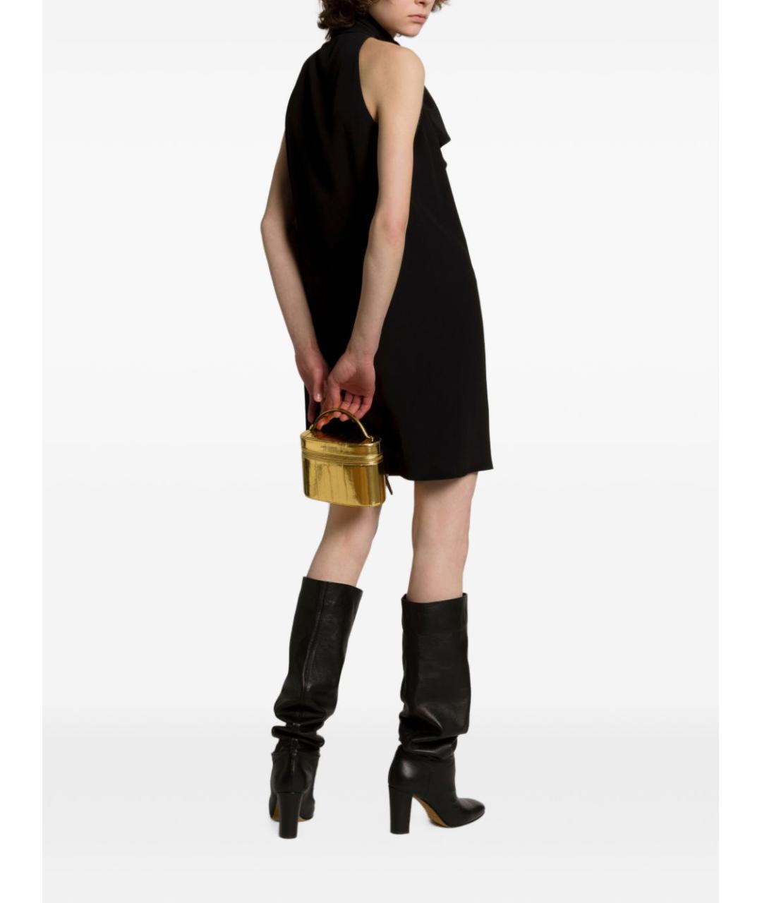 ALBERTA FERRETTI Черные кожаные сапоги, фото 2