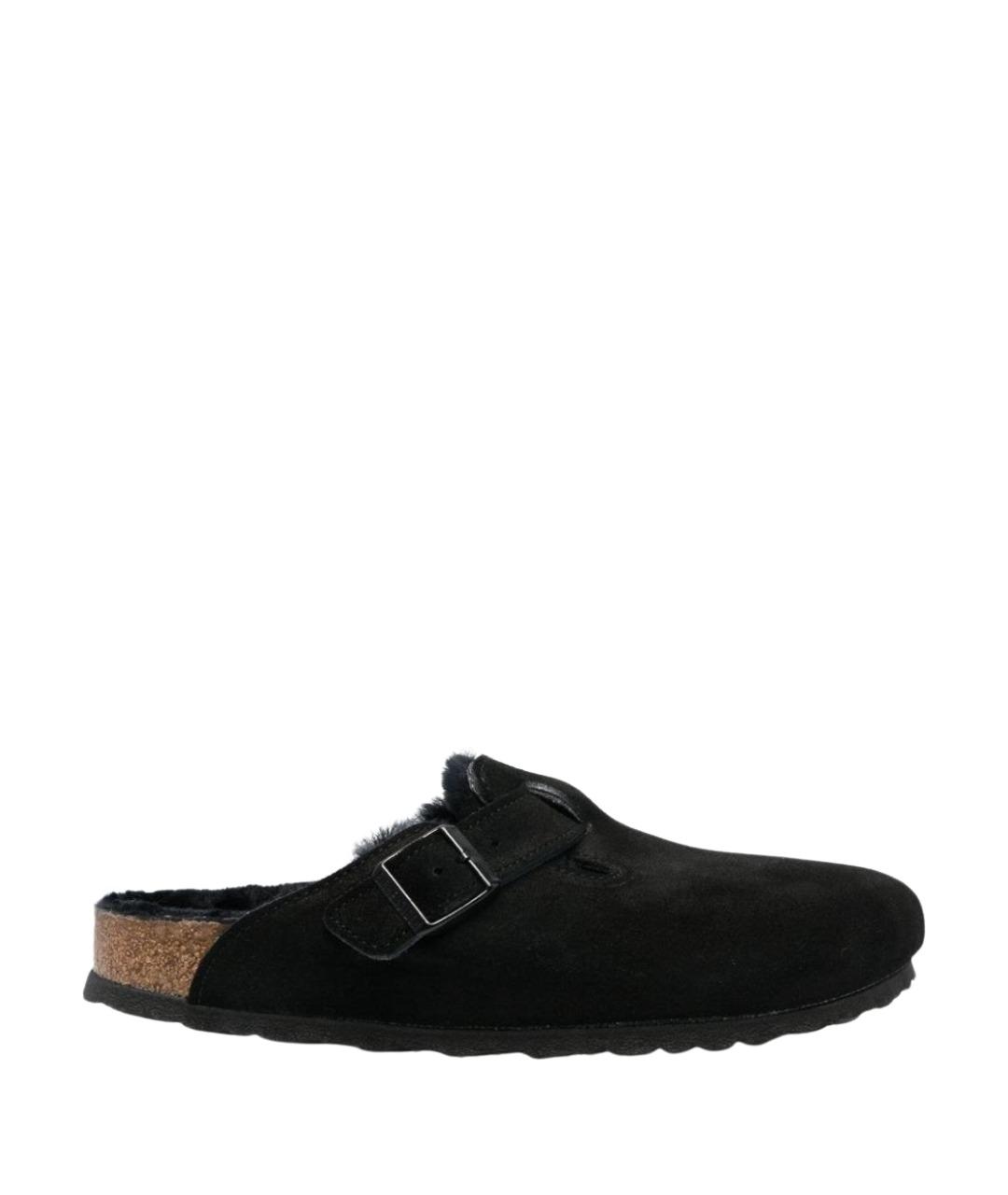 BIRKENSTOCK Черные замшевые сандалии, фото 1