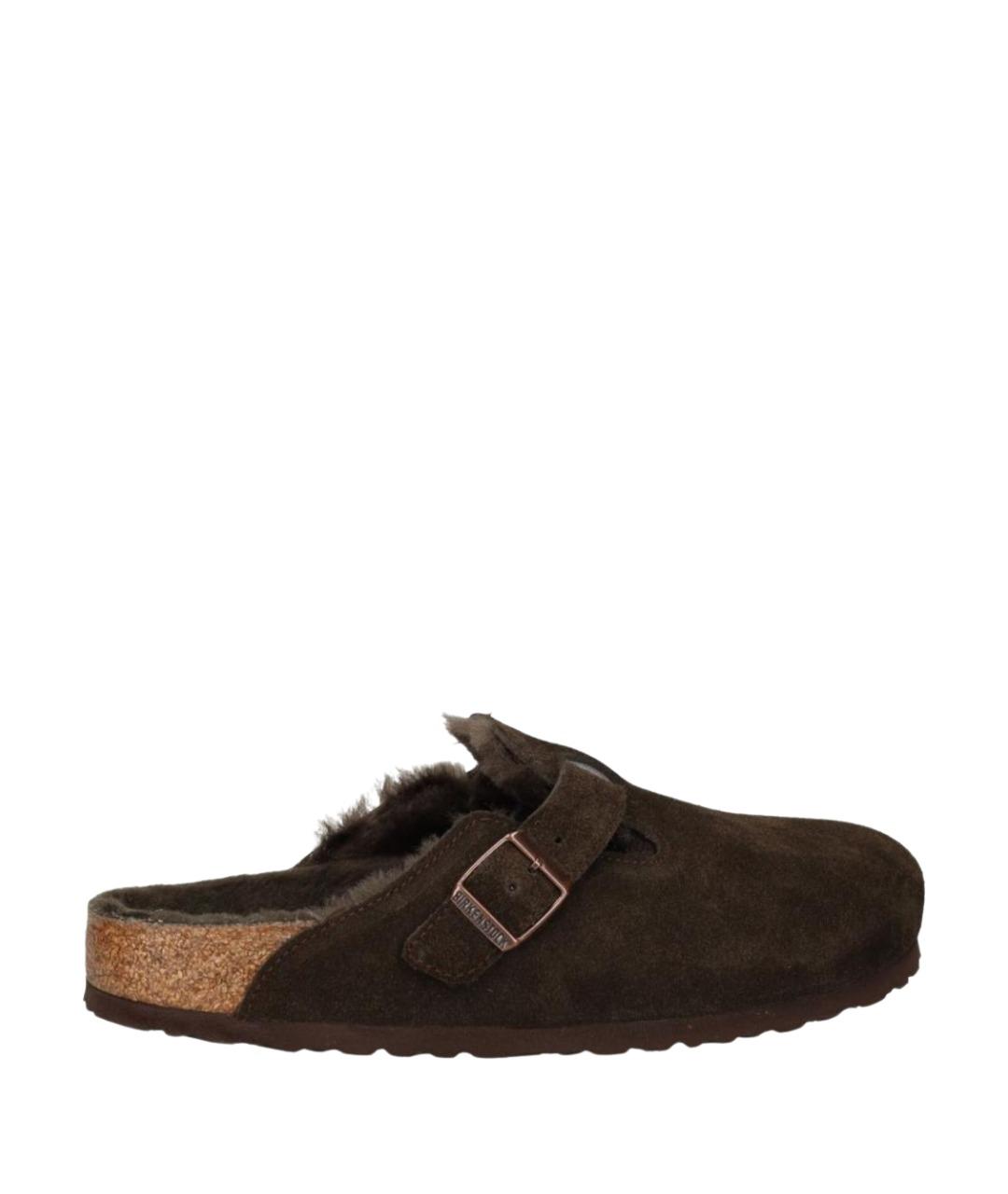 BIRKENSTOCK Коричневые замшевые сандалии, фото 1