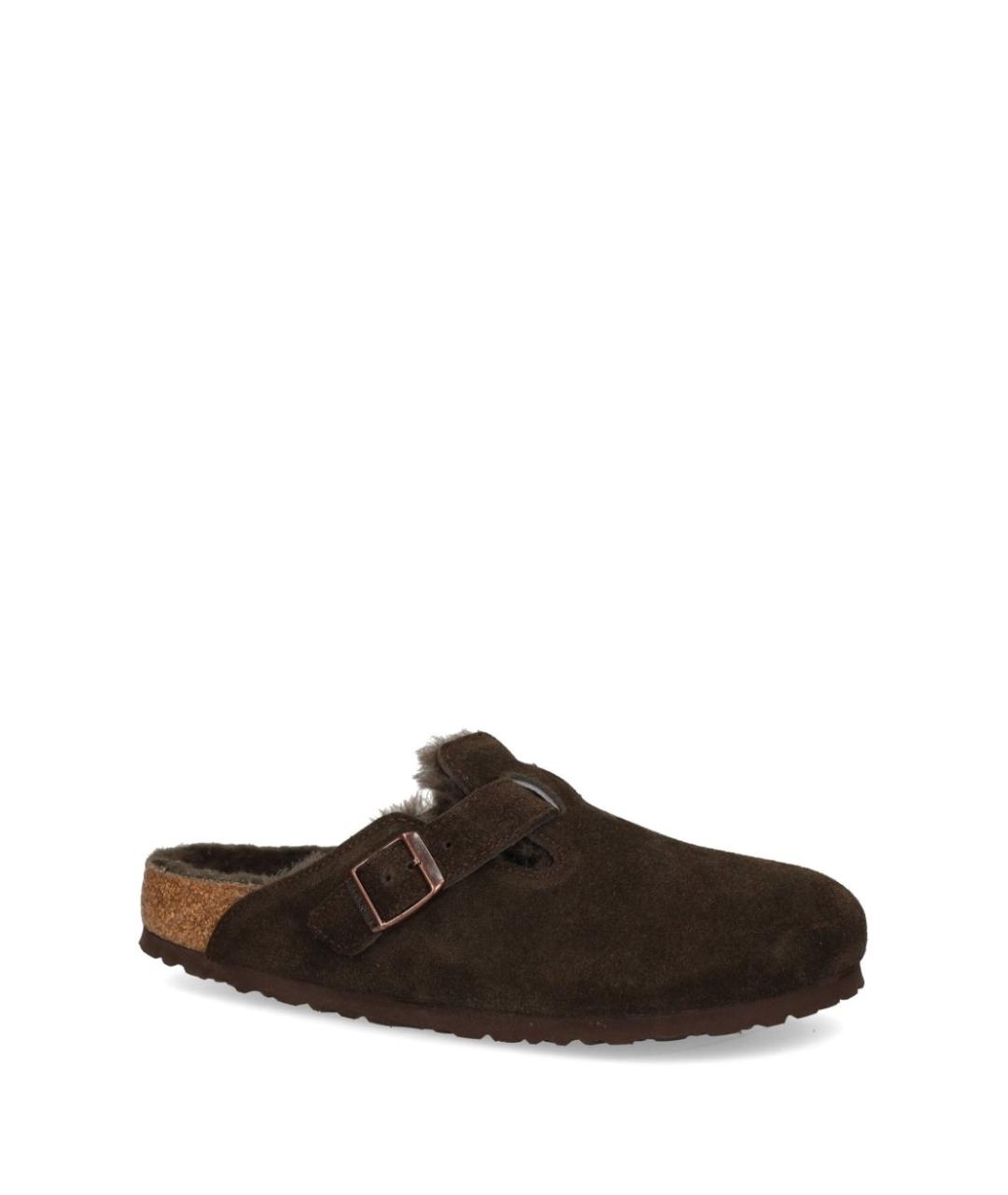 BIRKENSTOCK Коричневые замшевые сандалии, фото 4