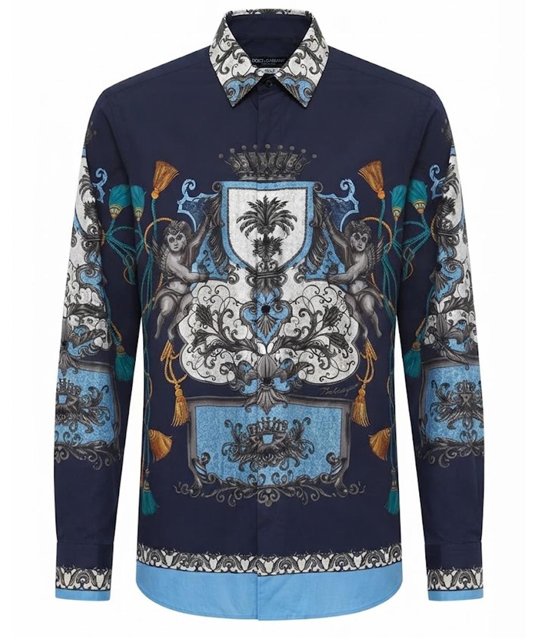 DOLCE&GABBANA Мульти хлопковая кэжуал рубашка, фото 1