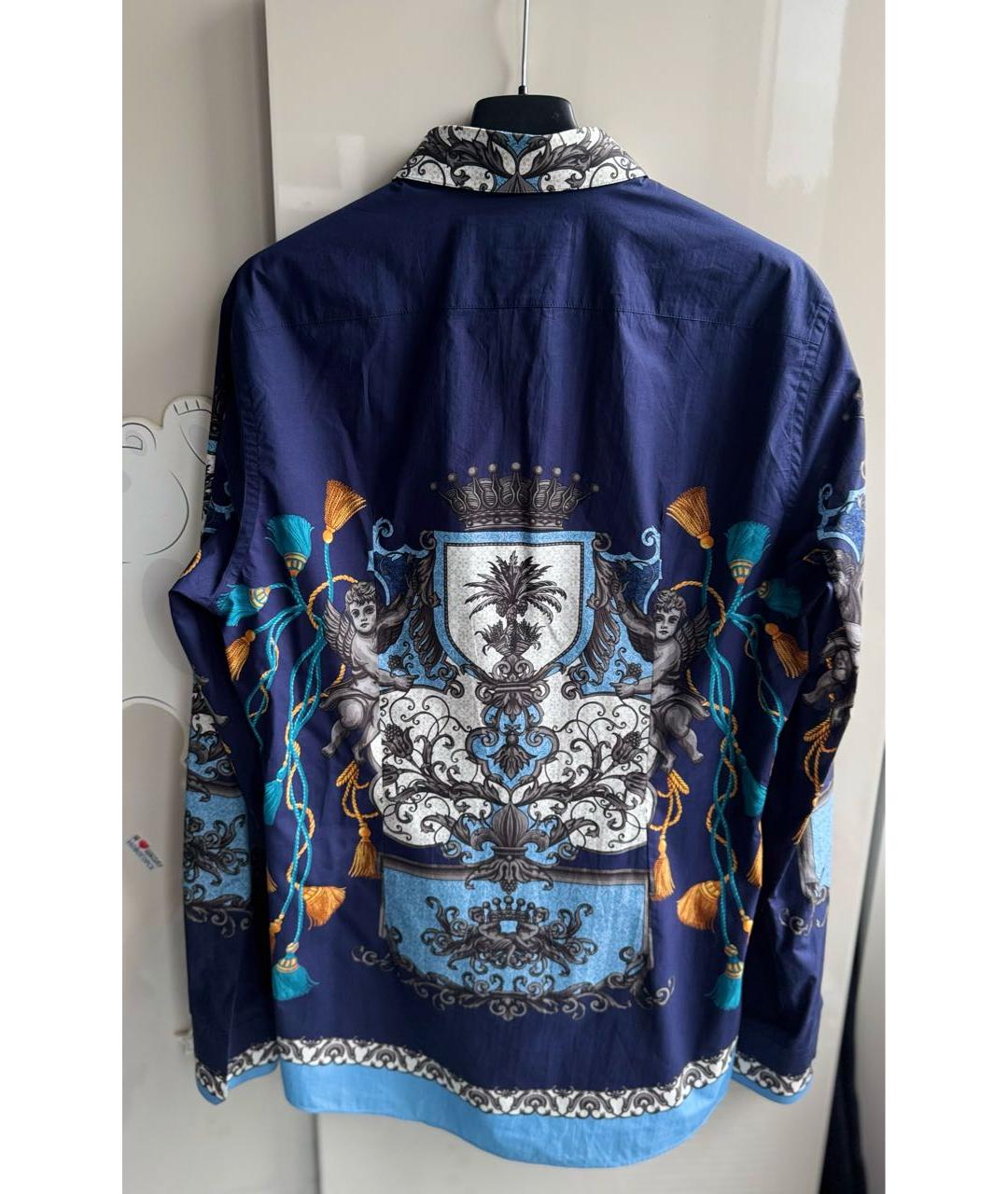 DOLCE&GABBANA Мульти хлопковая кэжуал рубашка, фото 4