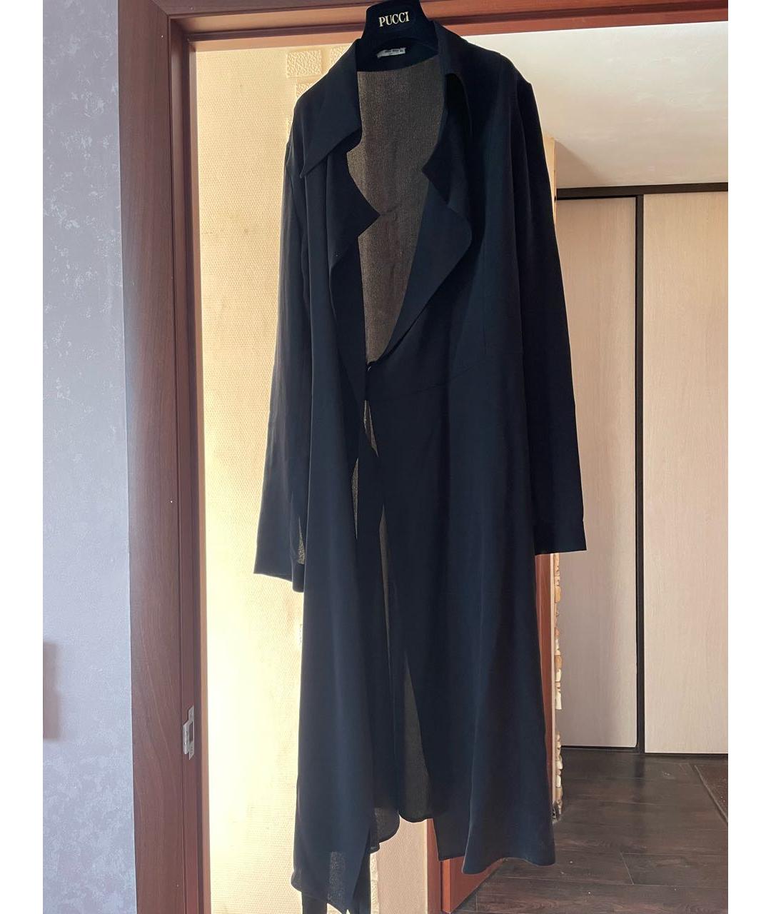 MIU MIU Черное шелковое вечернее платье, фото 5