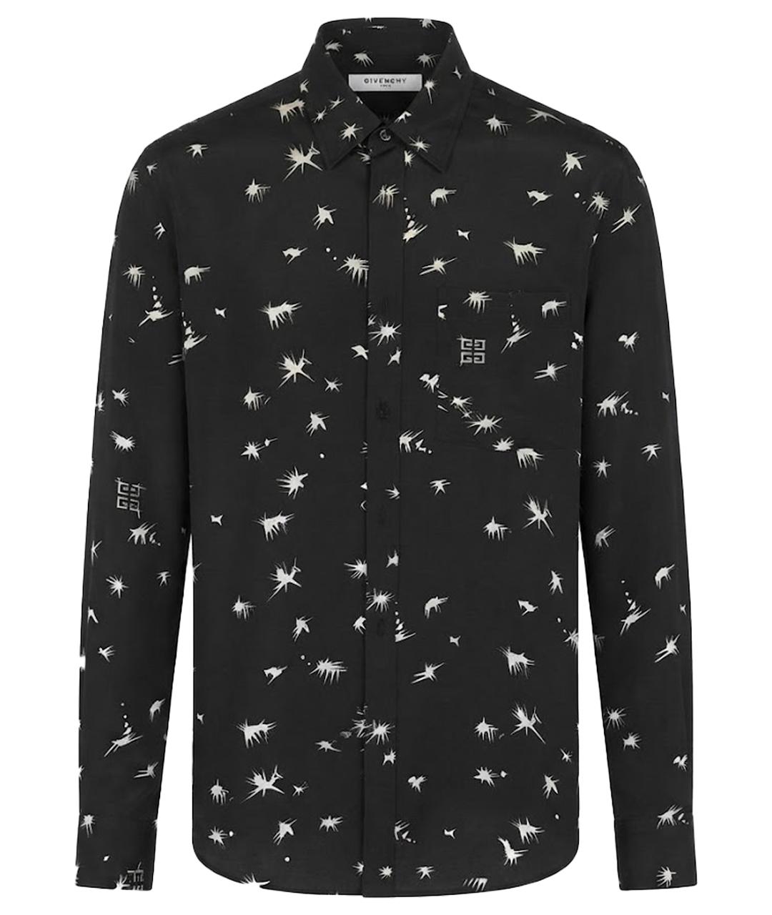 GIVENCHY Черная шелковая кэжуал рубашка, фото 1