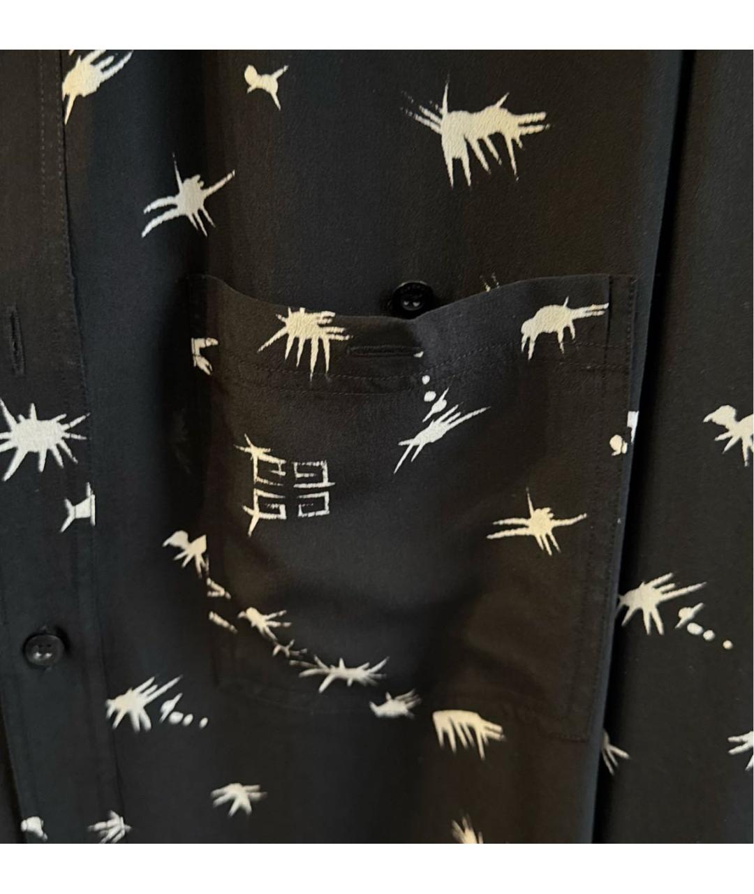GIVENCHY Черная шелковая кэжуал рубашка, фото 3