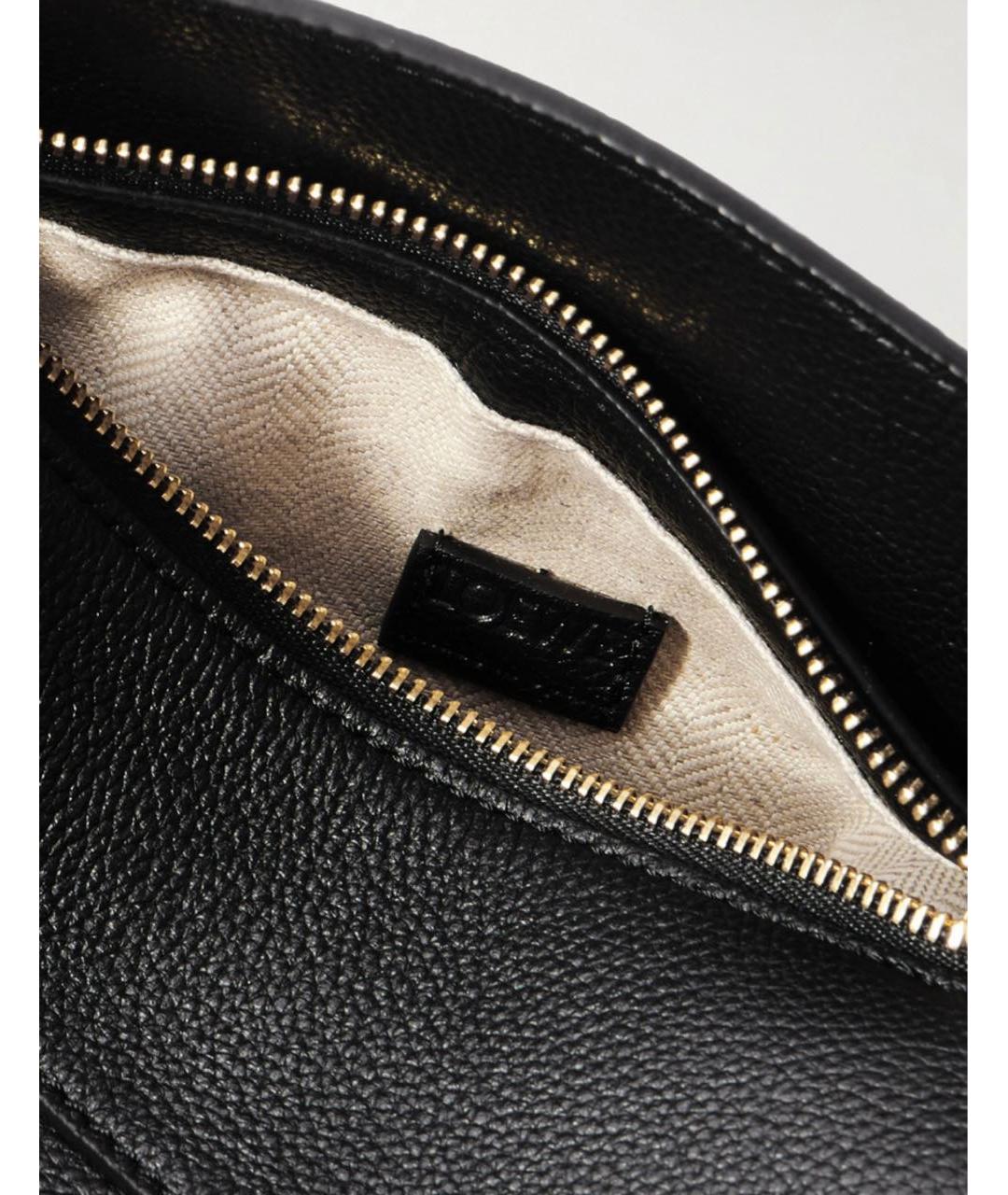LOEWE Черная кожаная сумка через плечо, фото 4
