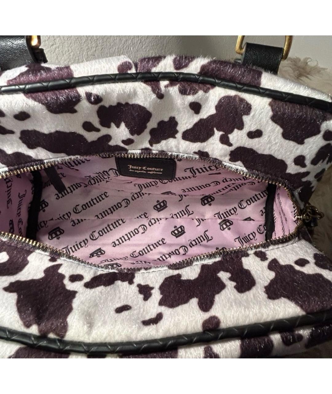 JUICY COUTURE Коричневая сумка с короткими ручками, фото 4