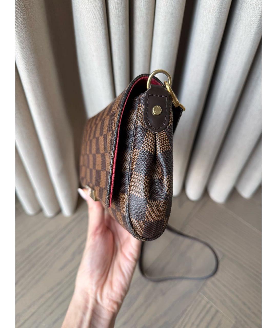 LOUIS VUITTON Коричневая сумка через плечо из канвы, фото 7