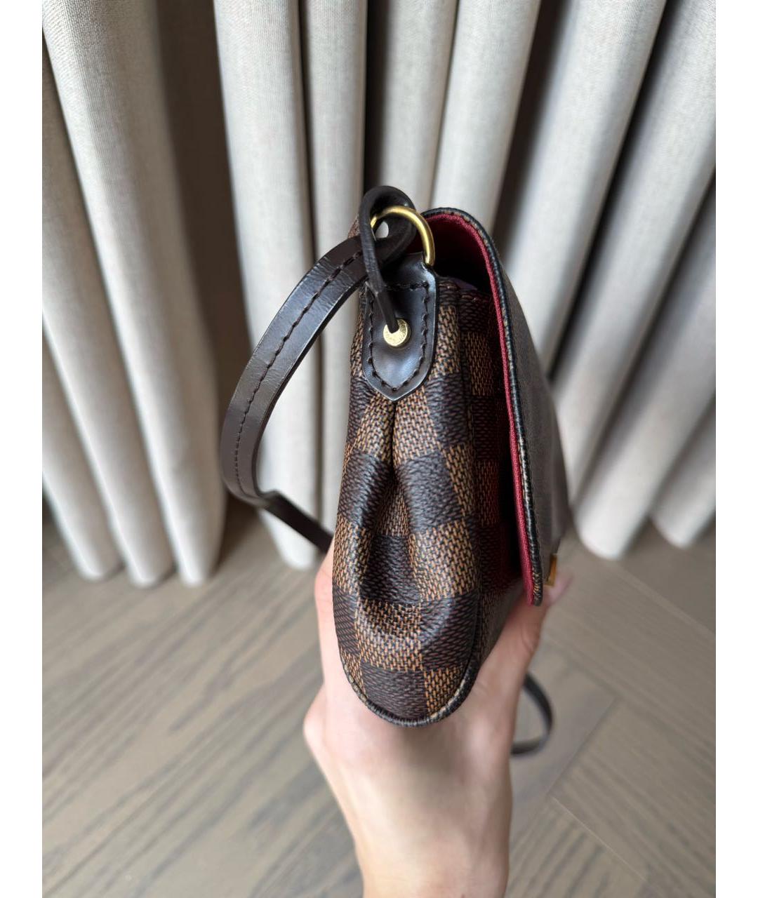 LOUIS VUITTON Коричневая сумка через плечо из канвы, фото 8