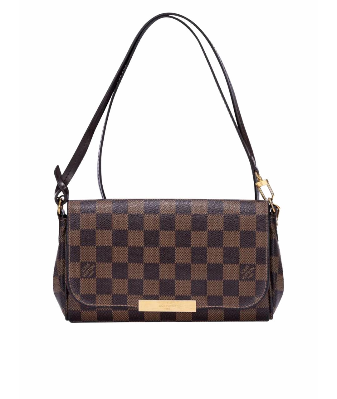 LOUIS VUITTON Коричневая сумка через плечо из канвы, фото 1