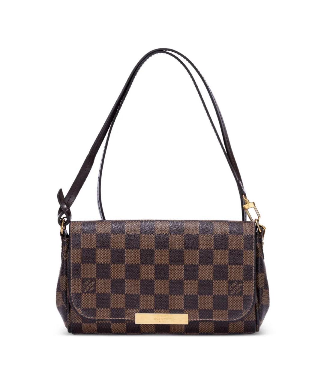 LOUIS VUITTON Коричневая сумка через плечо из канвы, фото 9