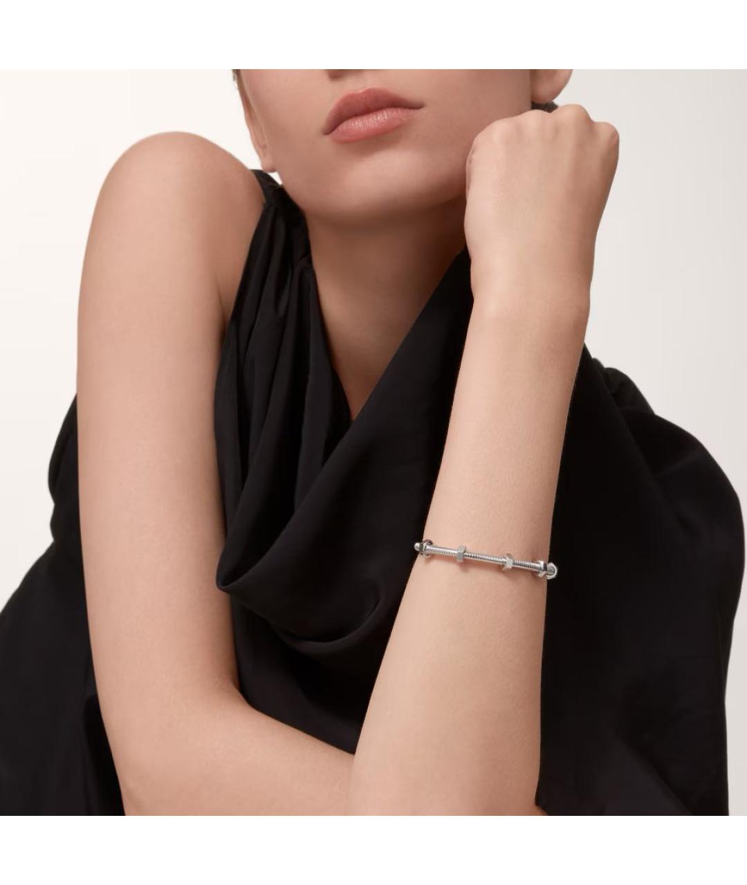 CARTIER Серебряный браслет из белого золота, фото 5