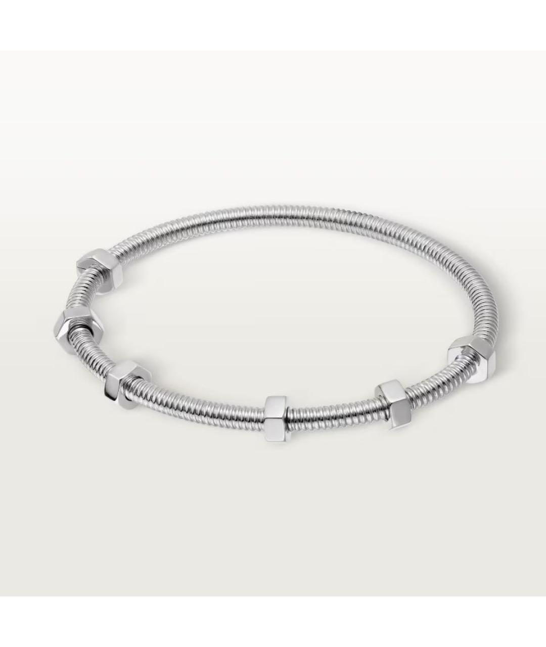 CARTIER Серебряный браслет из белого золота, фото 7