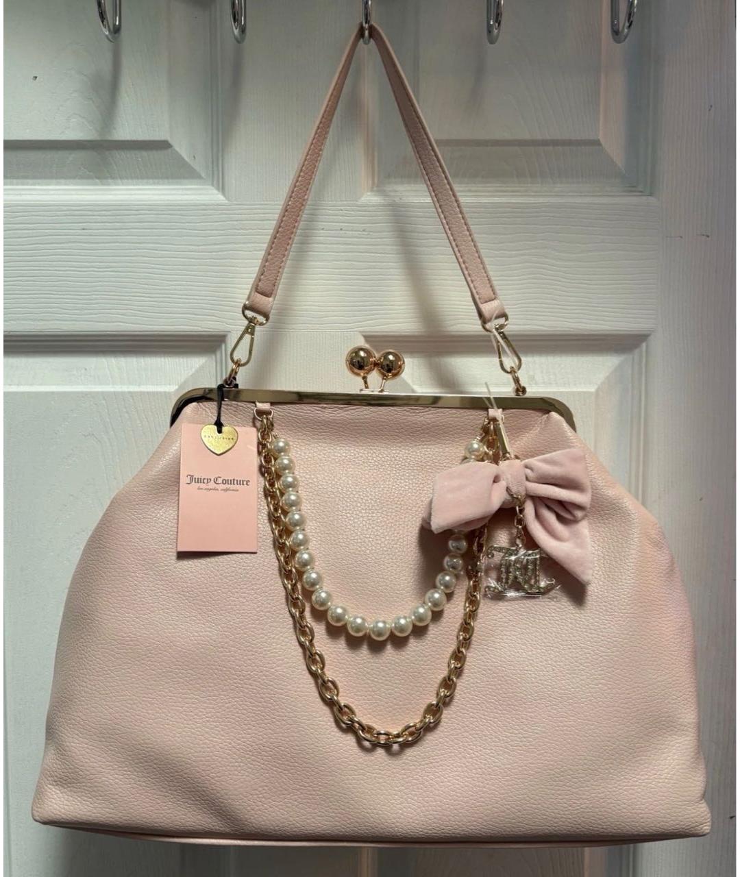 JUICY COUTURE Розовая сумка с короткими ручками, фото 5