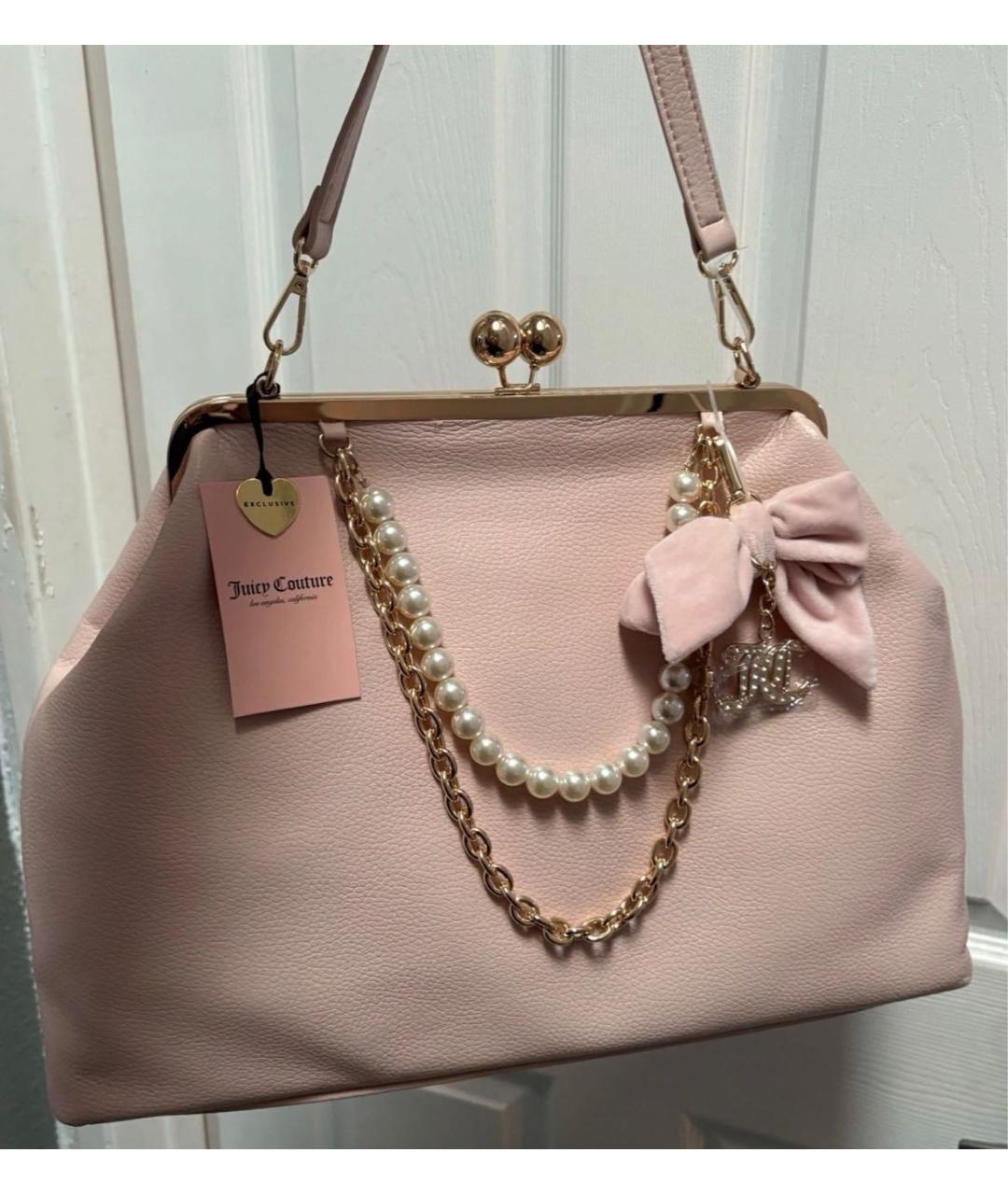 JUICY COUTURE Розовая сумка с короткими ручками, фото 2