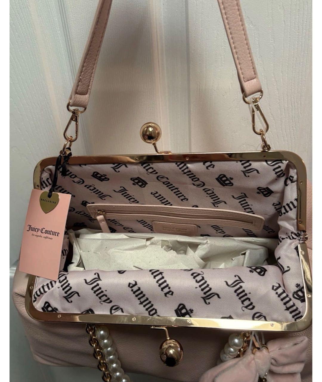 JUICY COUTURE Розовая сумка с короткими ручками, фото 4