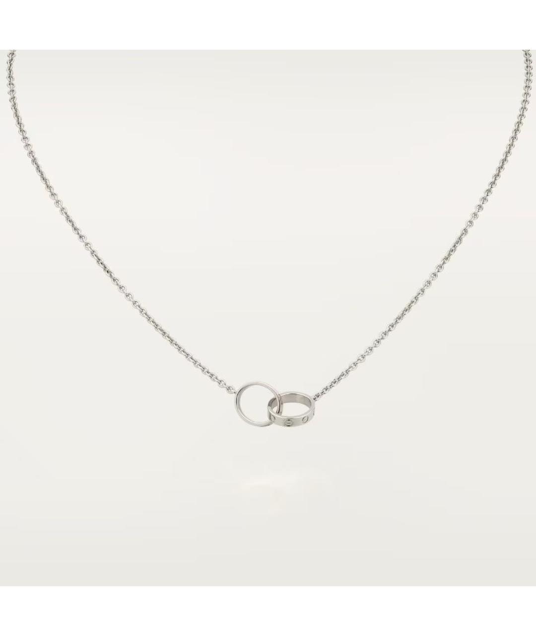 CARTIER Серебряное колье из белого золота, фото 6