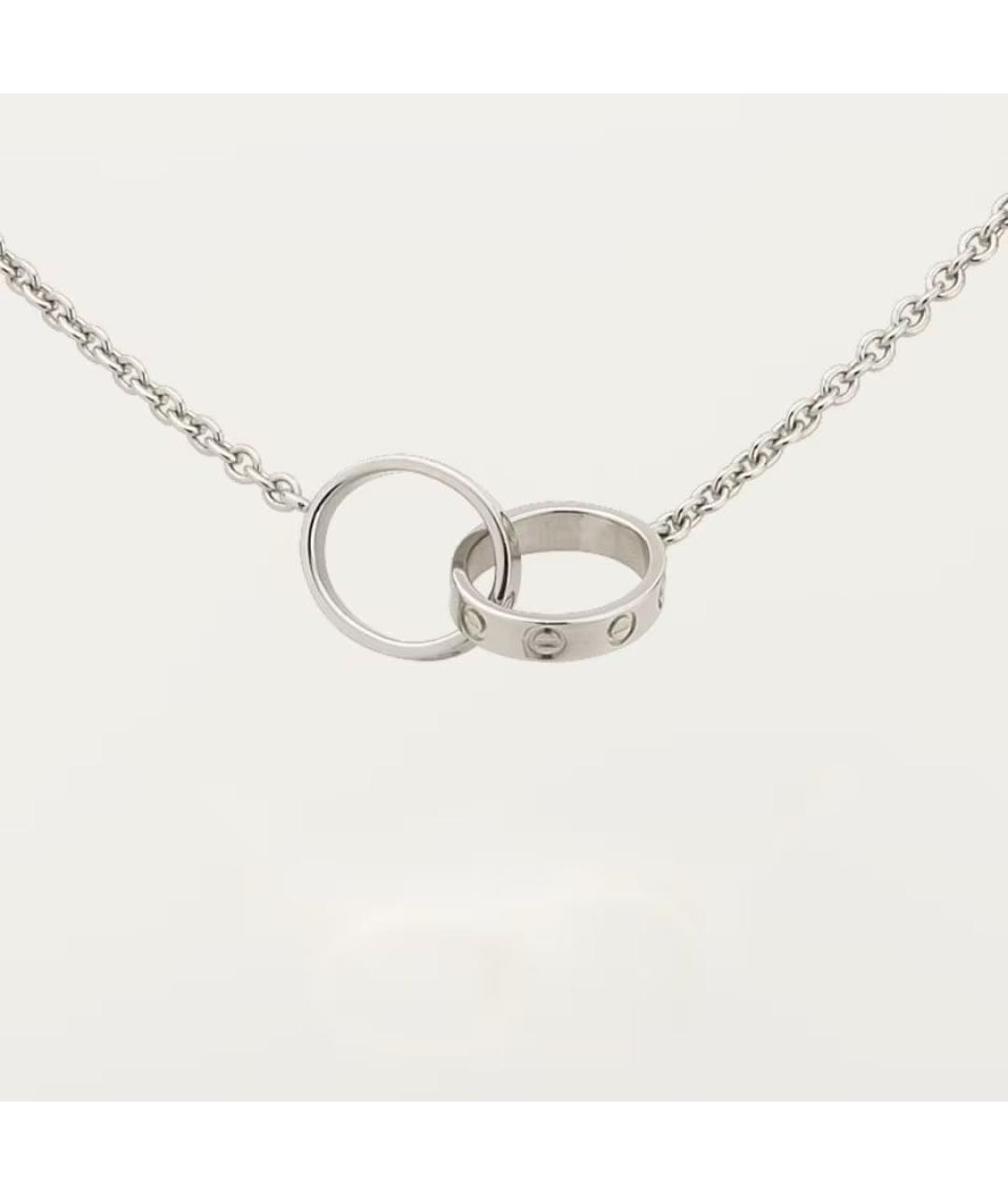CARTIER Серебряное колье из белого золота, фото 2