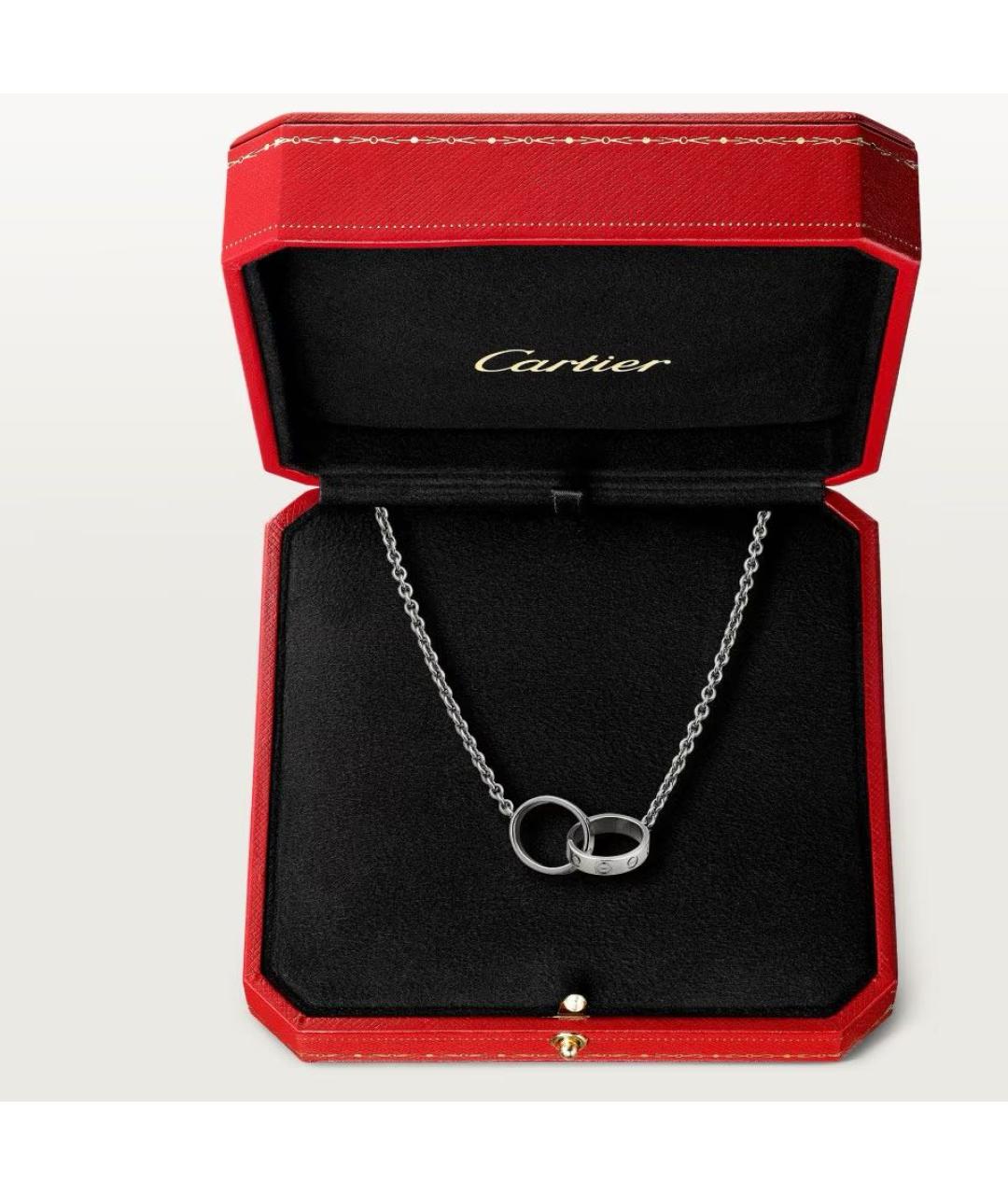 CARTIER Серебряное колье из белого золота, фото 5