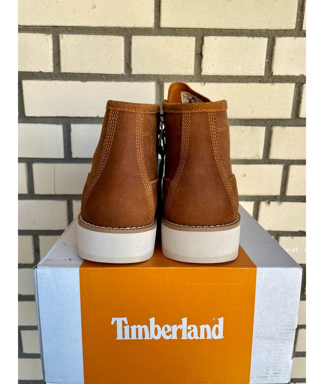 TIMBERLAND Коричневые замшевые высокие ботинки, фото 4