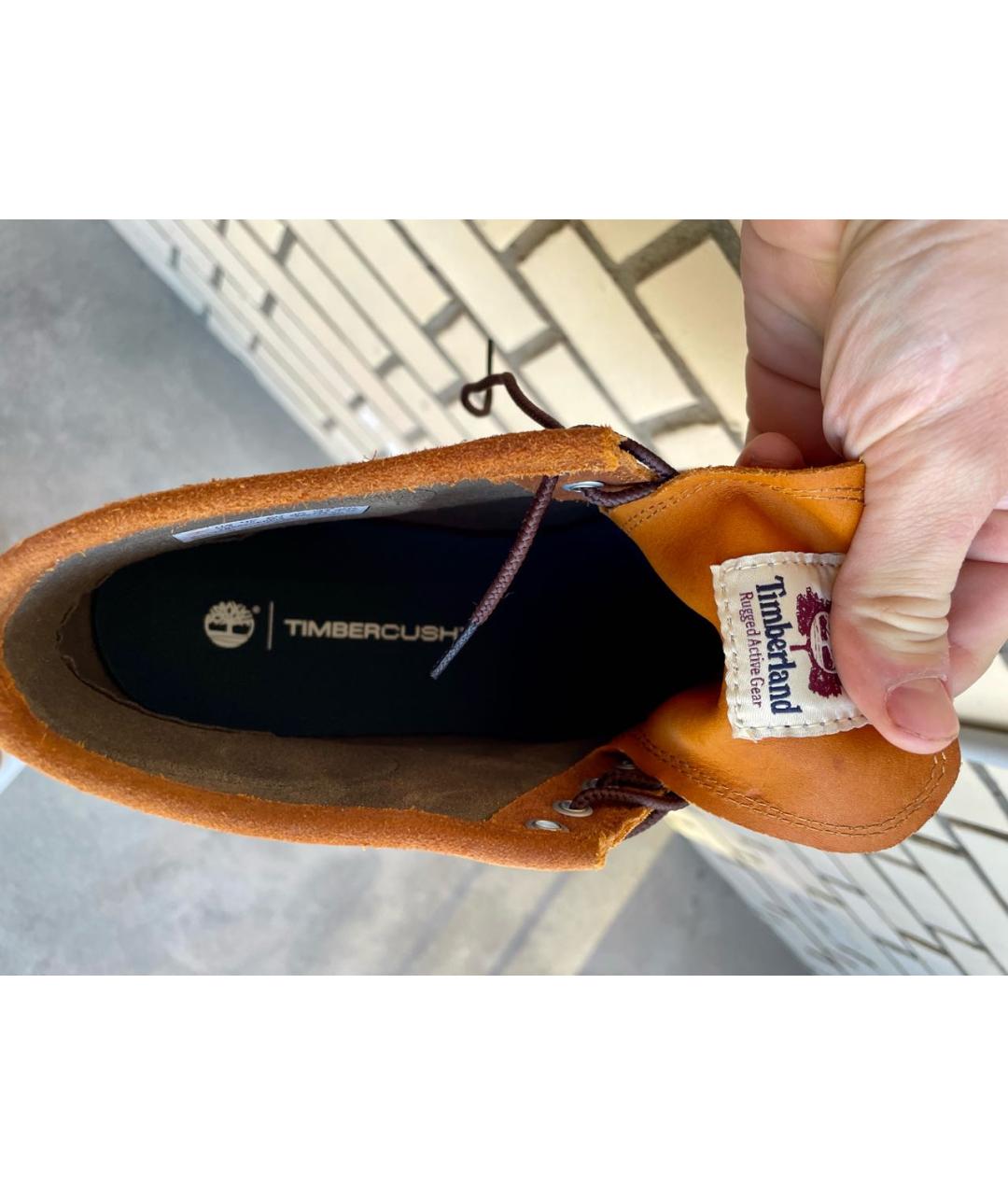 TIMBERLAND Коричневые замшевые высокие ботинки, фото 3