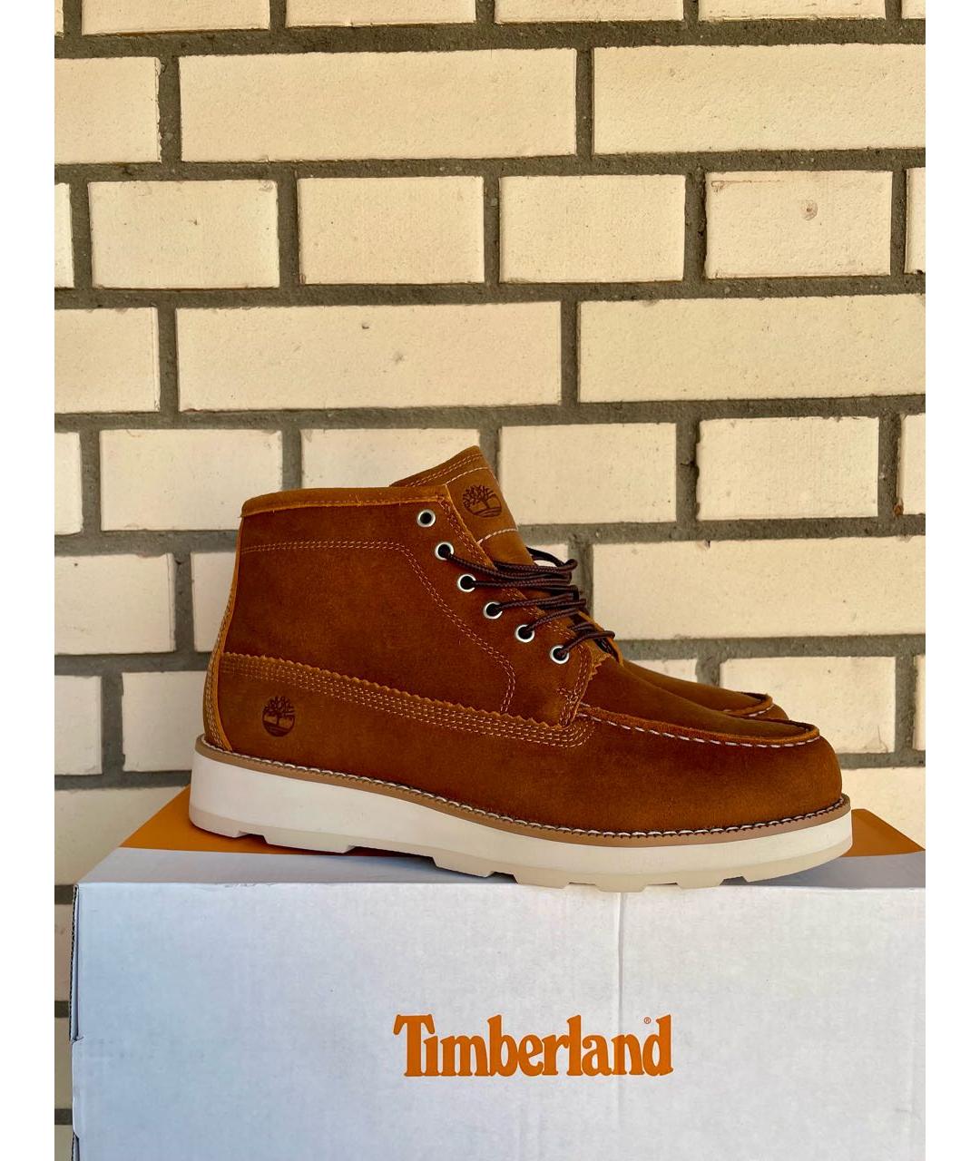 TIMBERLAND Коричневые замшевые высокие ботинки, фото 5