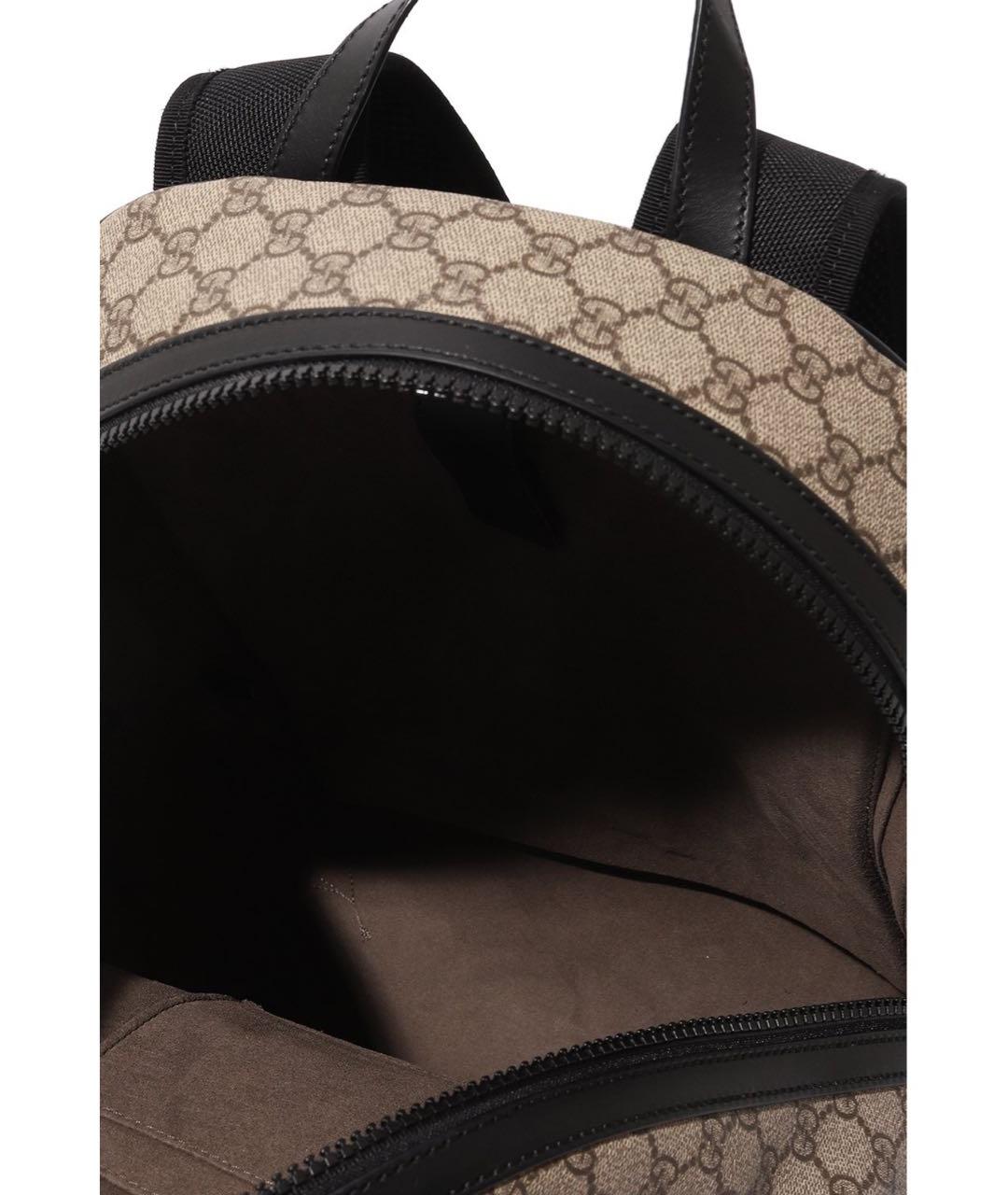 GUCCI Бежевый рюкзак из канвы, фото 5