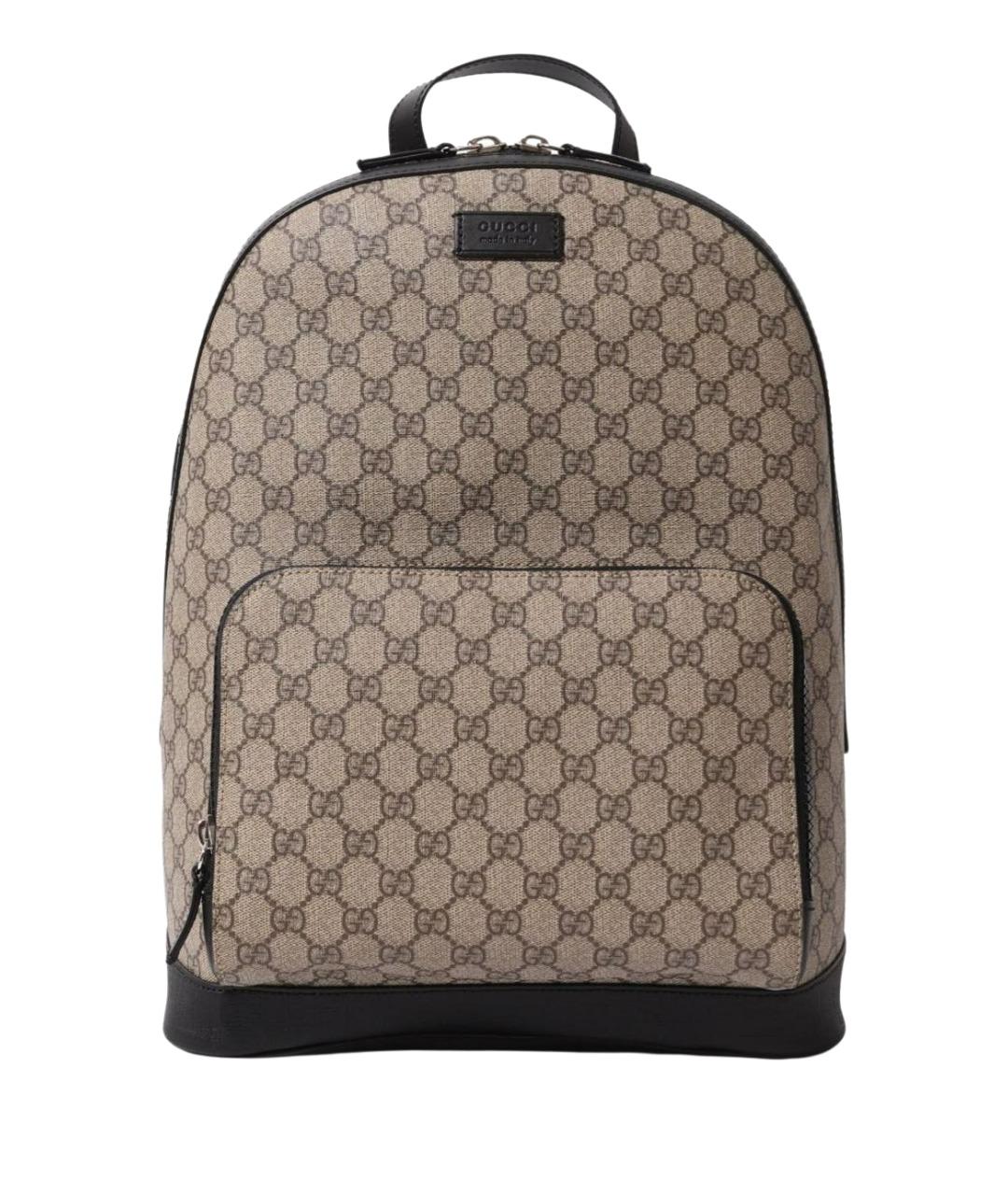 GUCCI Бежевый рюкзак из канвы, фото 1