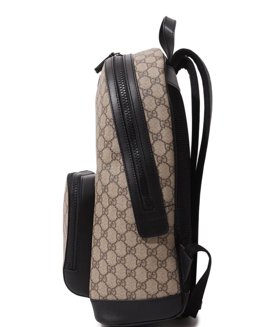 GUCCI Бежевый рюкзак из канвы, фото 4