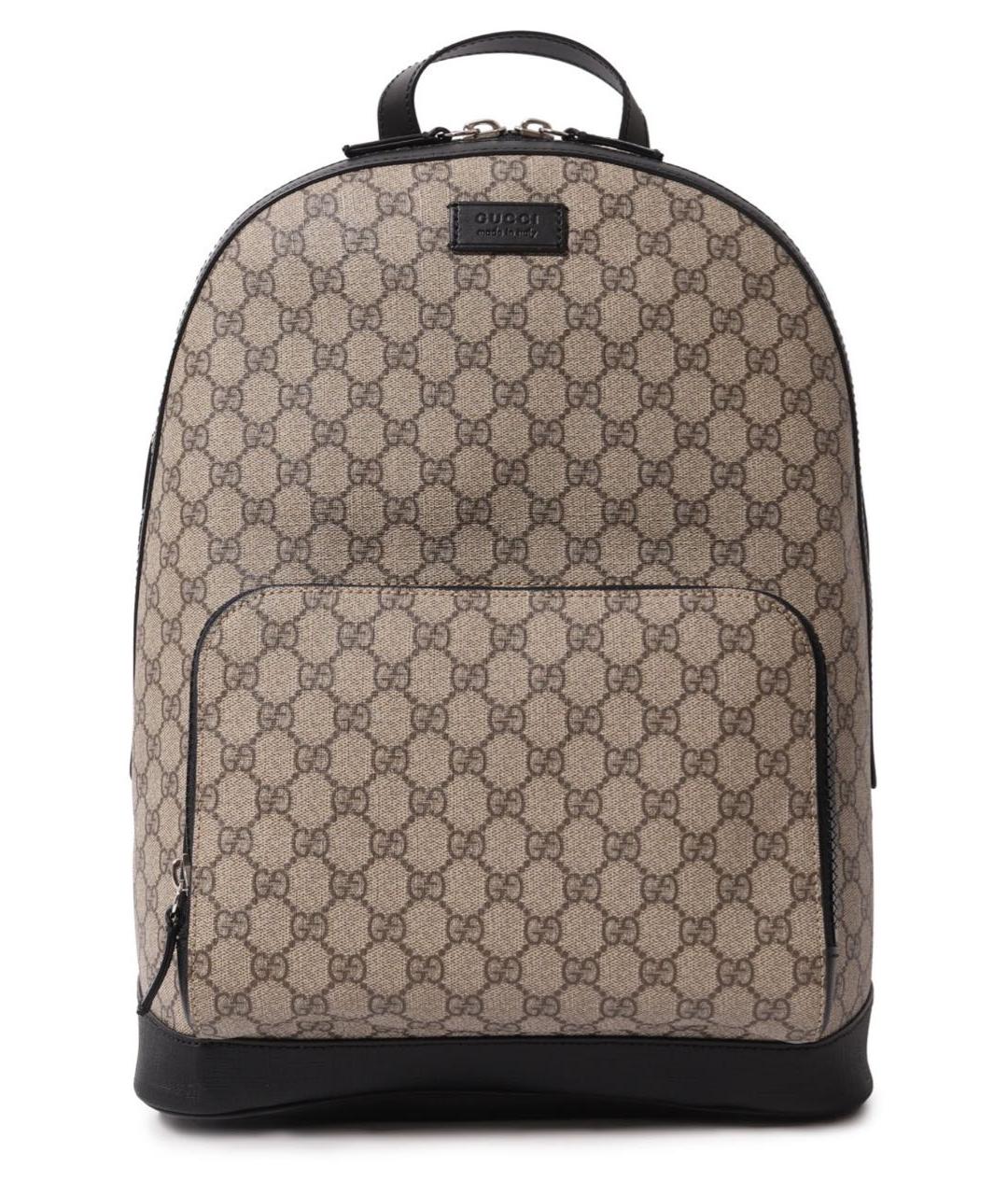 GUCCI Бежевый рюкзак из канвы, фото 7