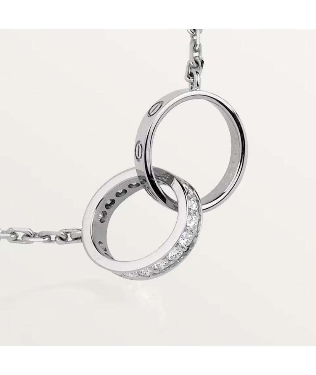 CARTIER Серебряное колье из белого золота, фото 2