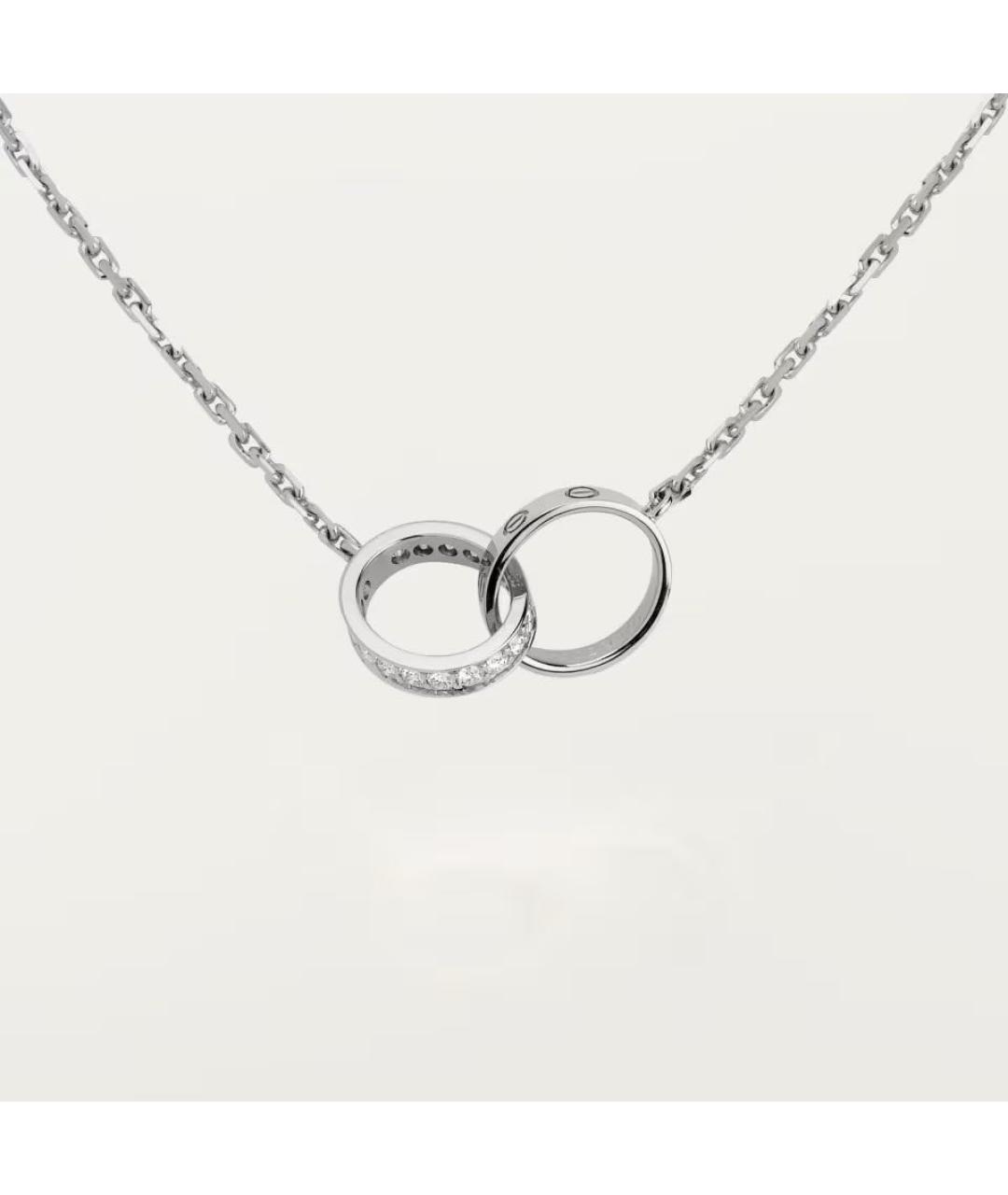 CARTIER Серебряное колье из белого золота, фото 3
