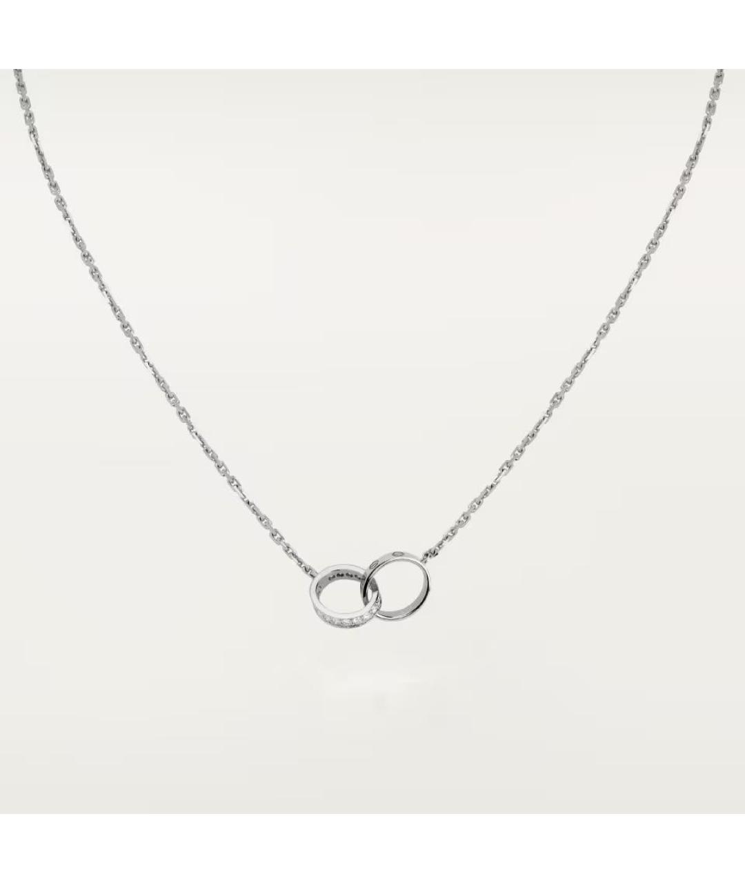 CARTIER Серебряное колье из белого золота, фото 7