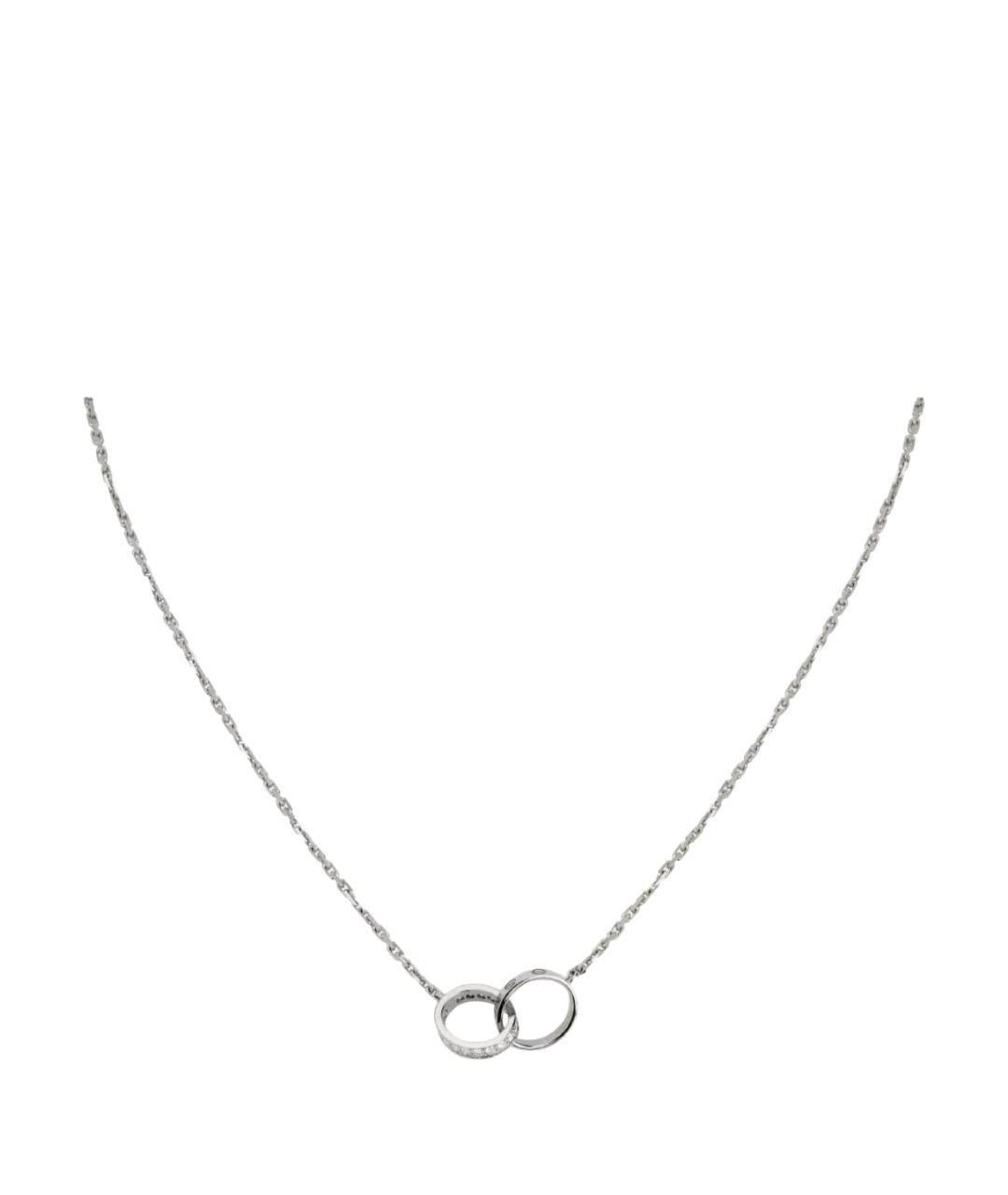 CARTIER Серебряное колье из белого золота, фото 1