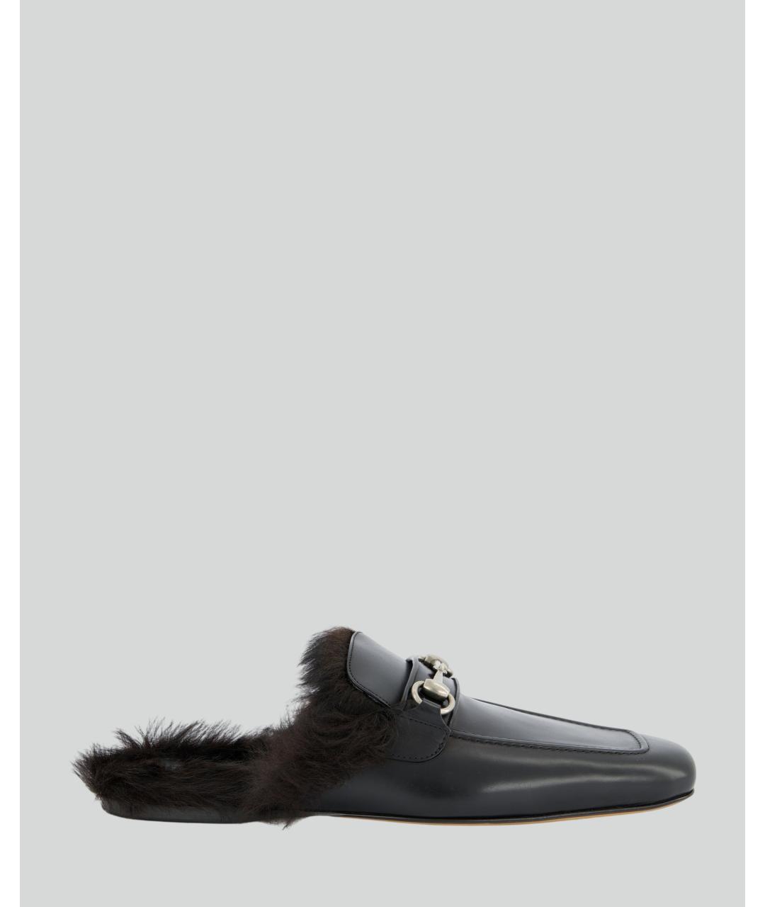 GUCCI Черные кожаные лоферы, фото 5