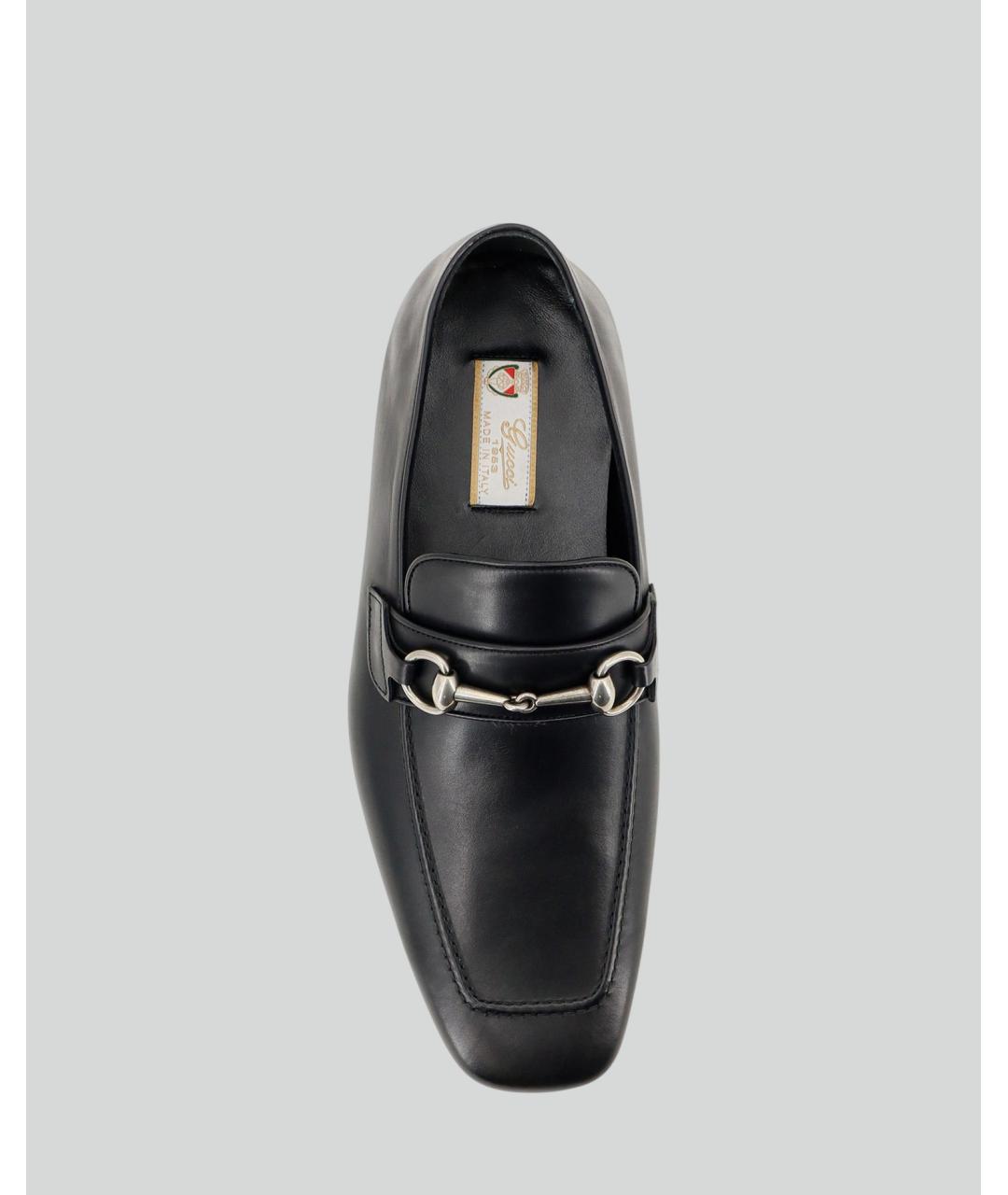 GUCCI Черные кожаные лоферы, фото 5