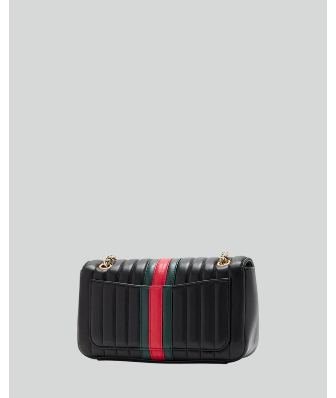 GUCCI Черная кожаная сумка через плечо, фото 2