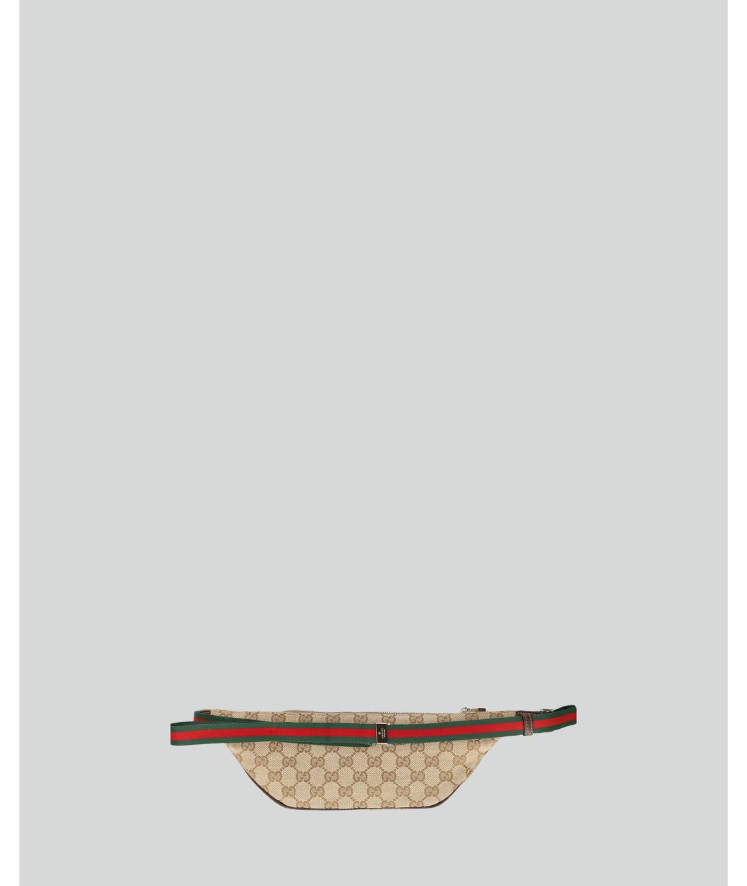 GUCCI Бежевая жаккардовая поясная сумка, фото 3