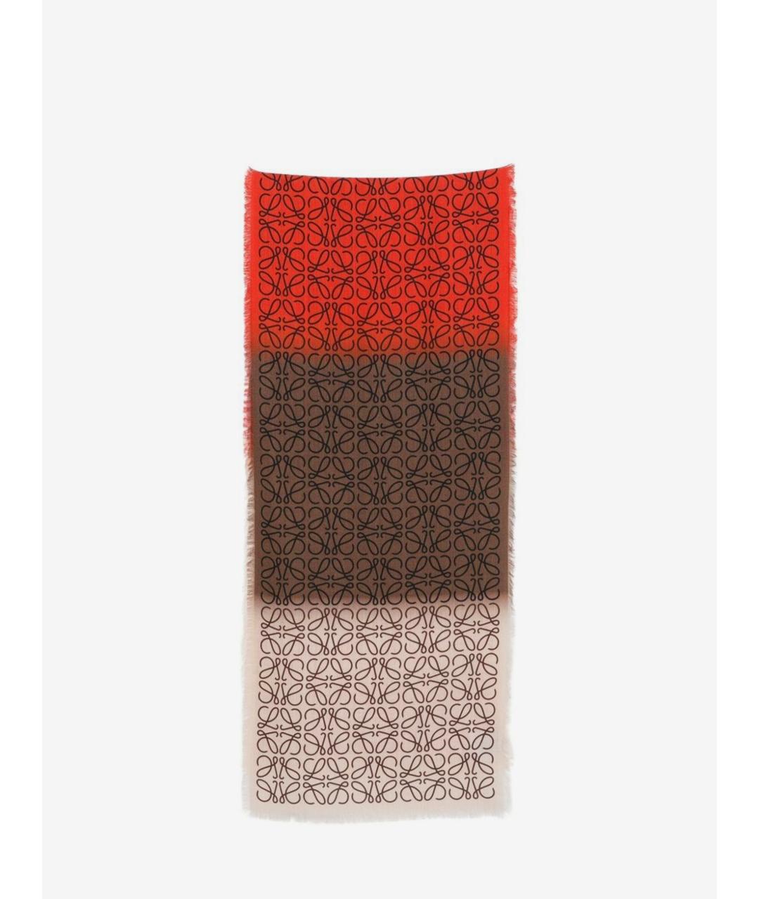LOEWE Шерстяной шарф, фото 4